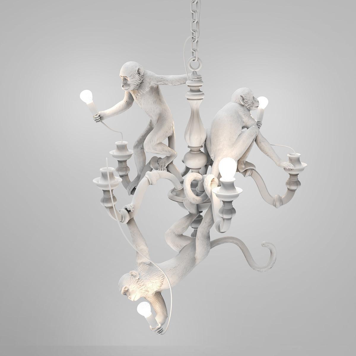 Monkey Chandelier Whimsical Trio - Letslighting