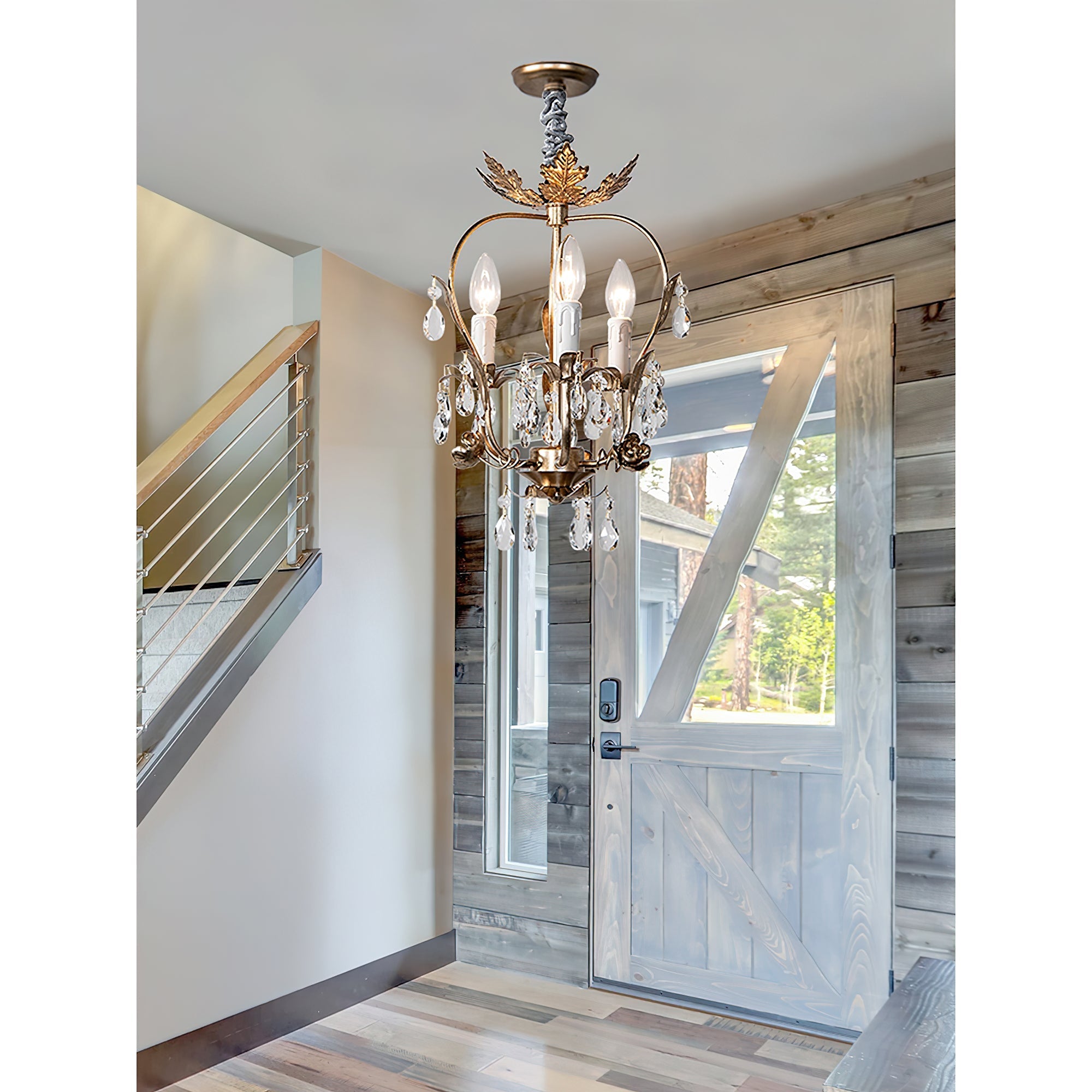 Sylaeara Postmodern Luxury Metal Crystal Chandelier - Lamp Copper