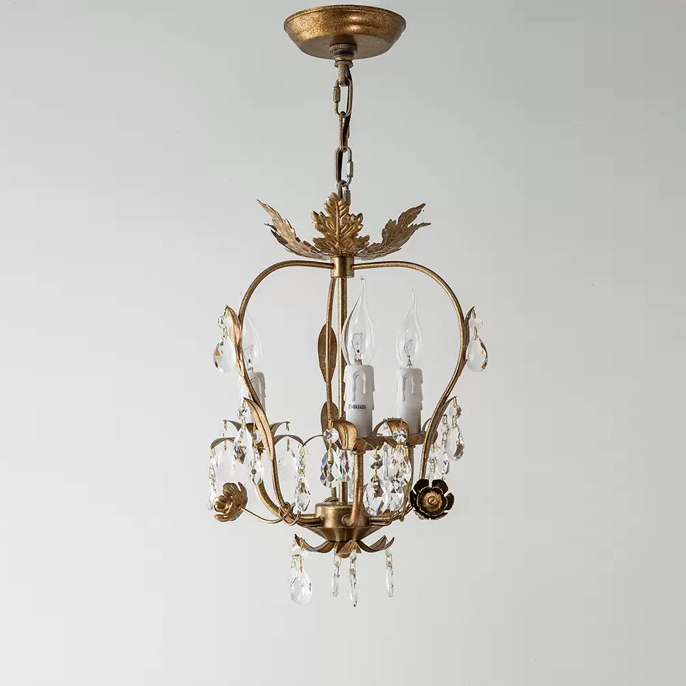 Sylaeara Postmodern Luxury Metal Crystal Chandelier - Lamp Copper
