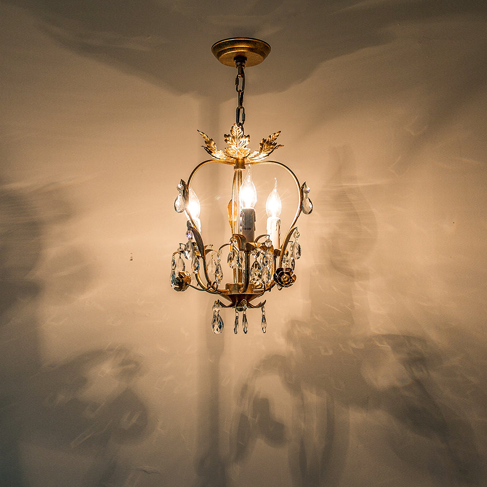 Sylaeara Postmodern Luxury Metal Crystal Chandelier - Lamp Copper