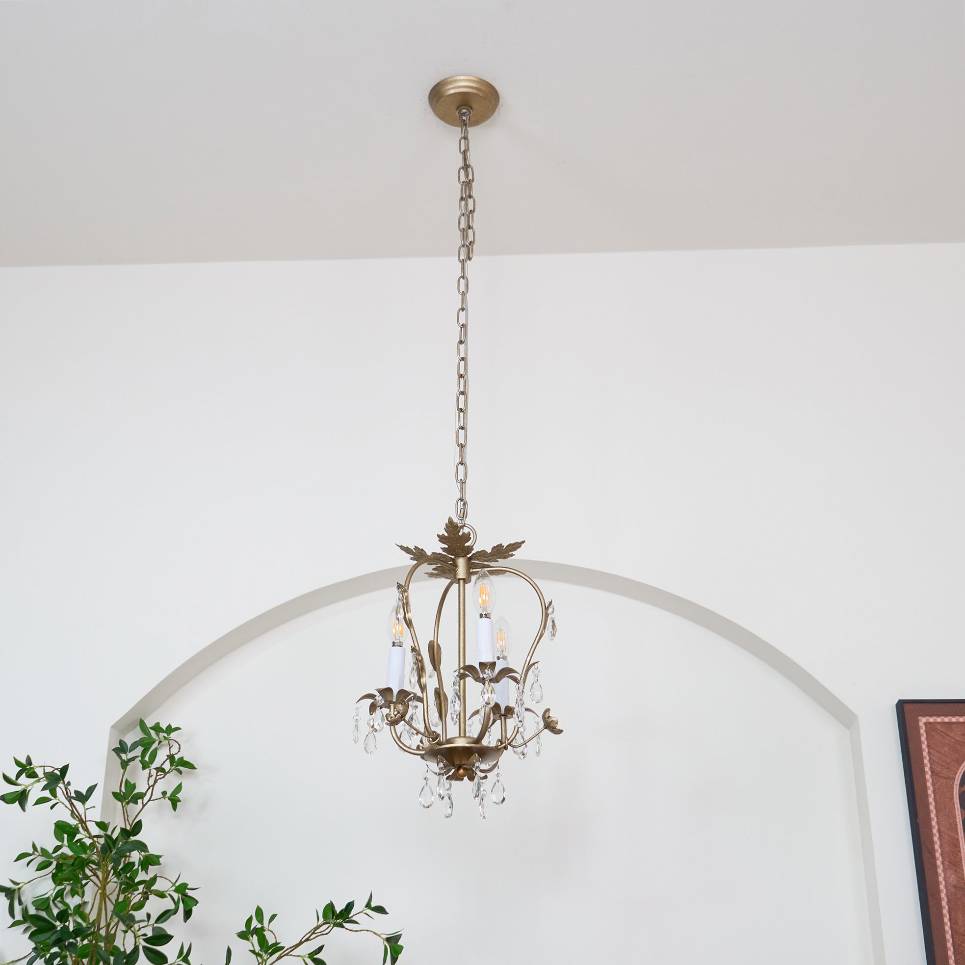 Sylaeara Postmodern Luxury Metal Crystal Chandelier - Lamp Copper