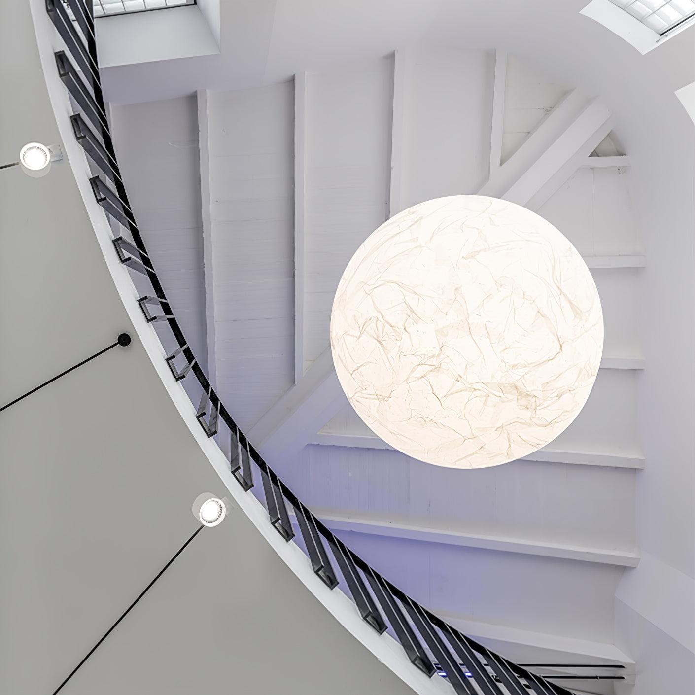 Globe Minimalist Silk Pendant Lamp - Blowlighting
