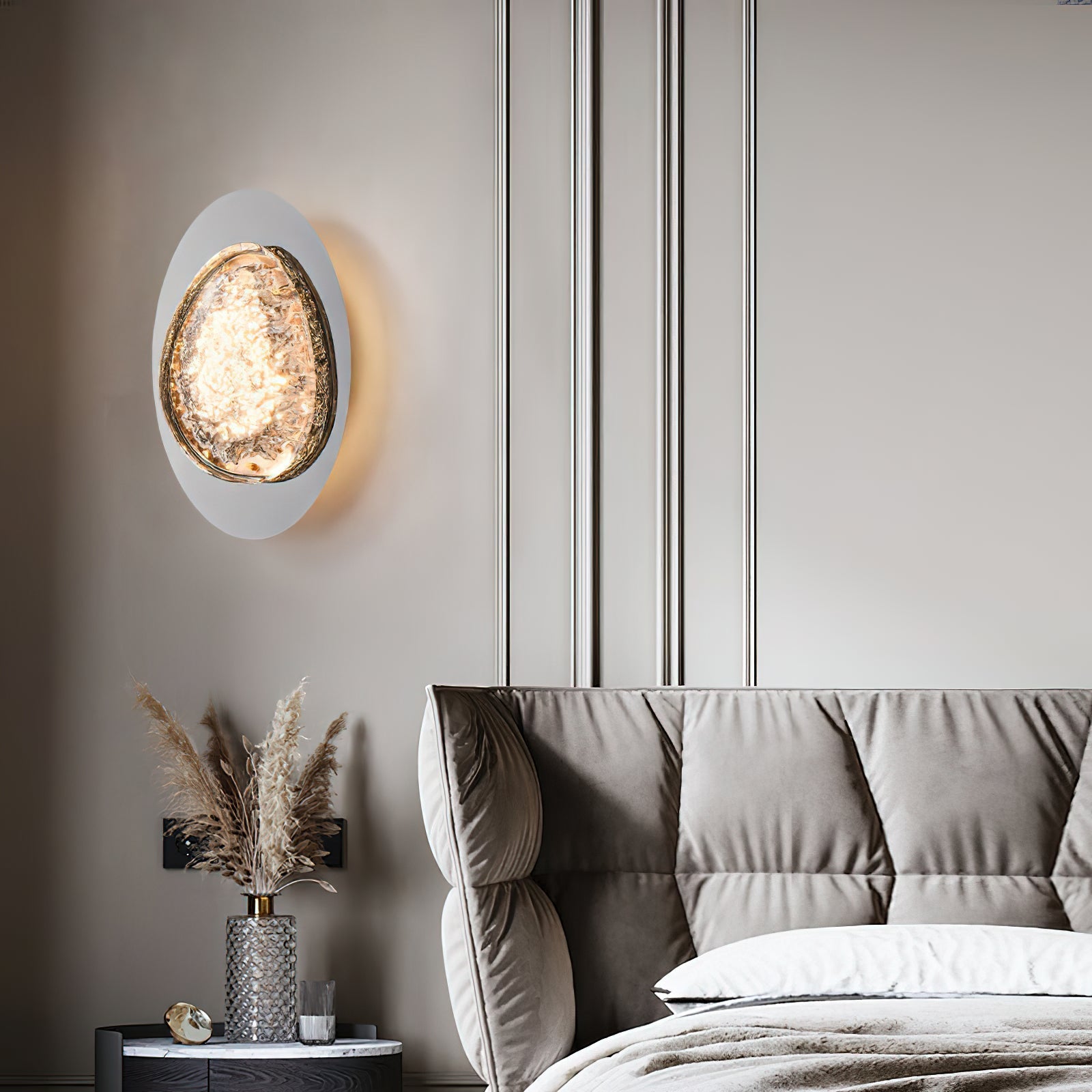 Alsolia Modern Minimalist Metal Sconce Wall Lamp - Lamp Copper