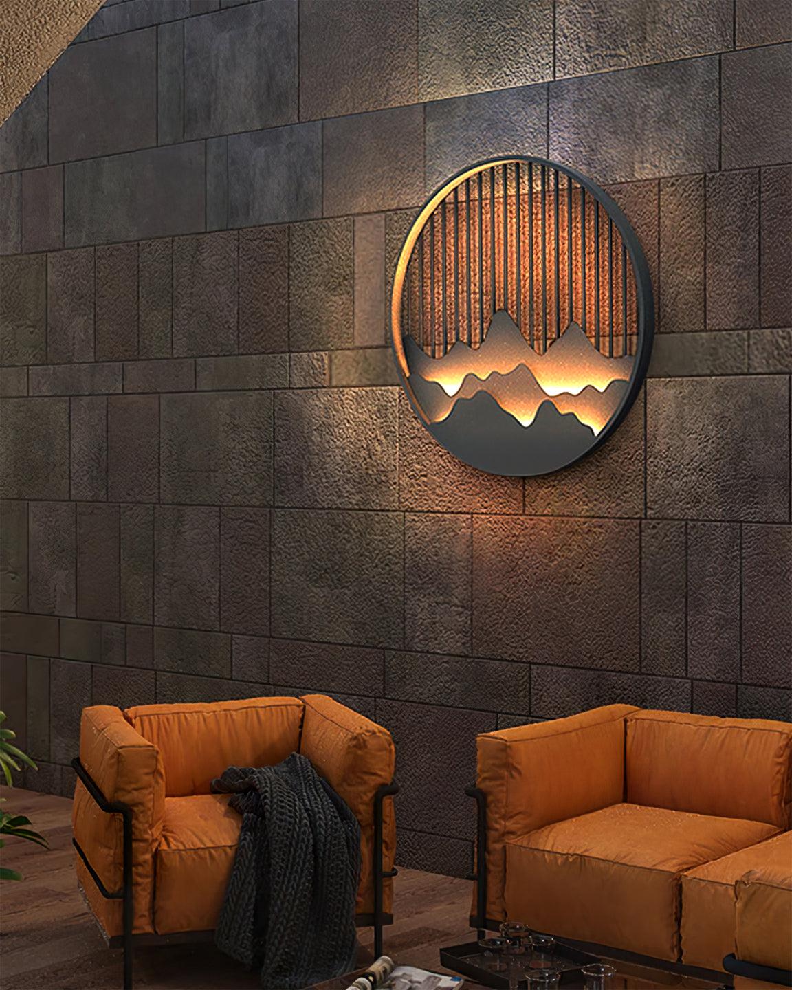 Sumi Mountain Circular Wall Light - Blowlighting