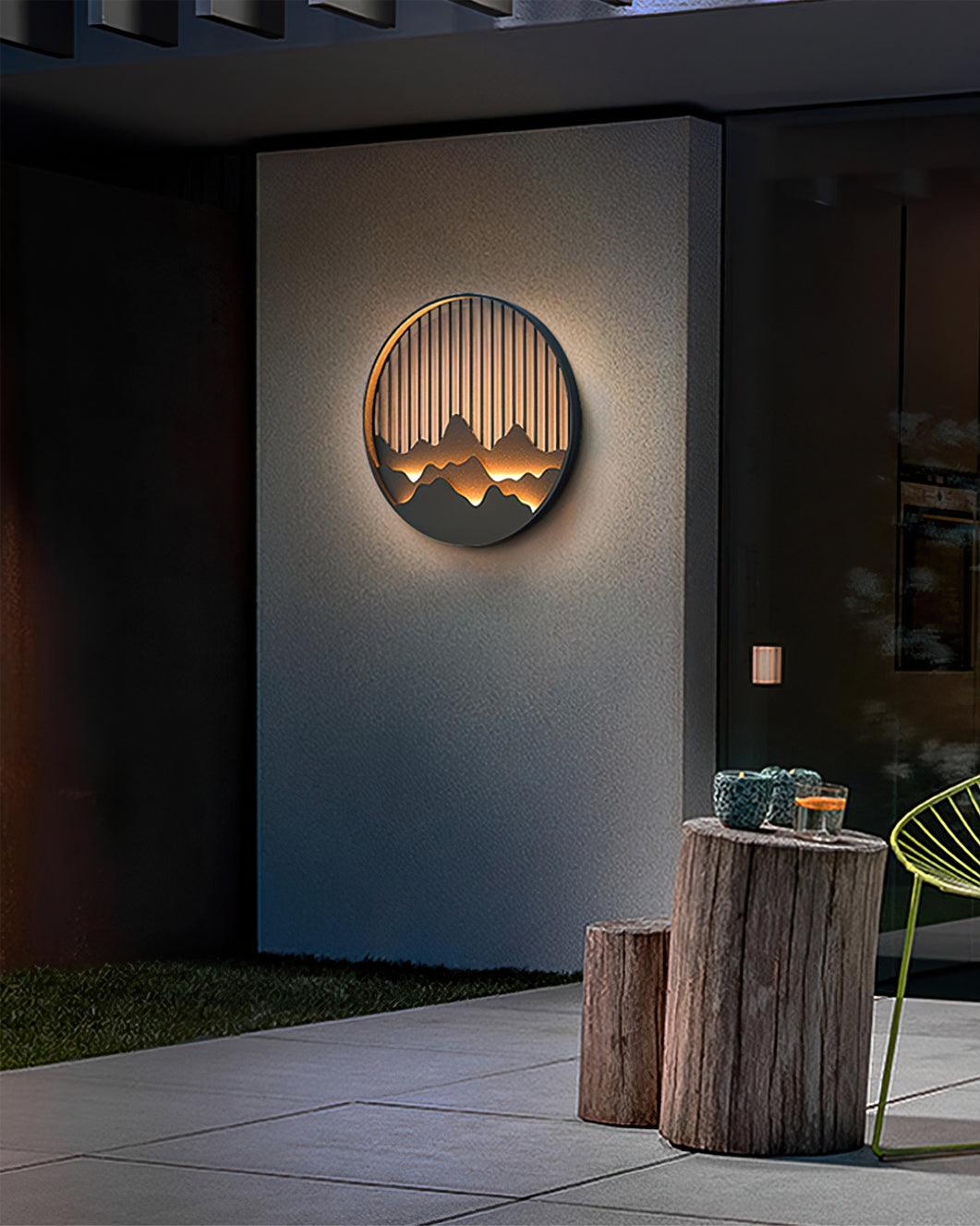 Sumi Mountain Circular Wall Light - Blowlighting