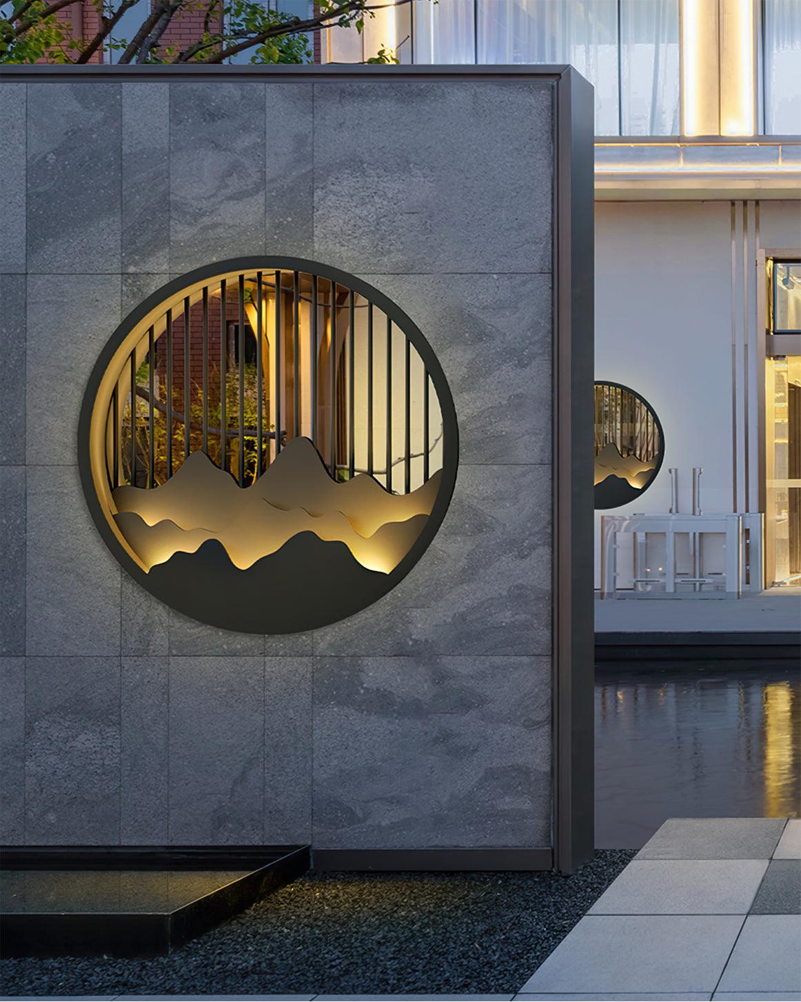 Sumi Mountain Circular Wall Light - Blowlighting