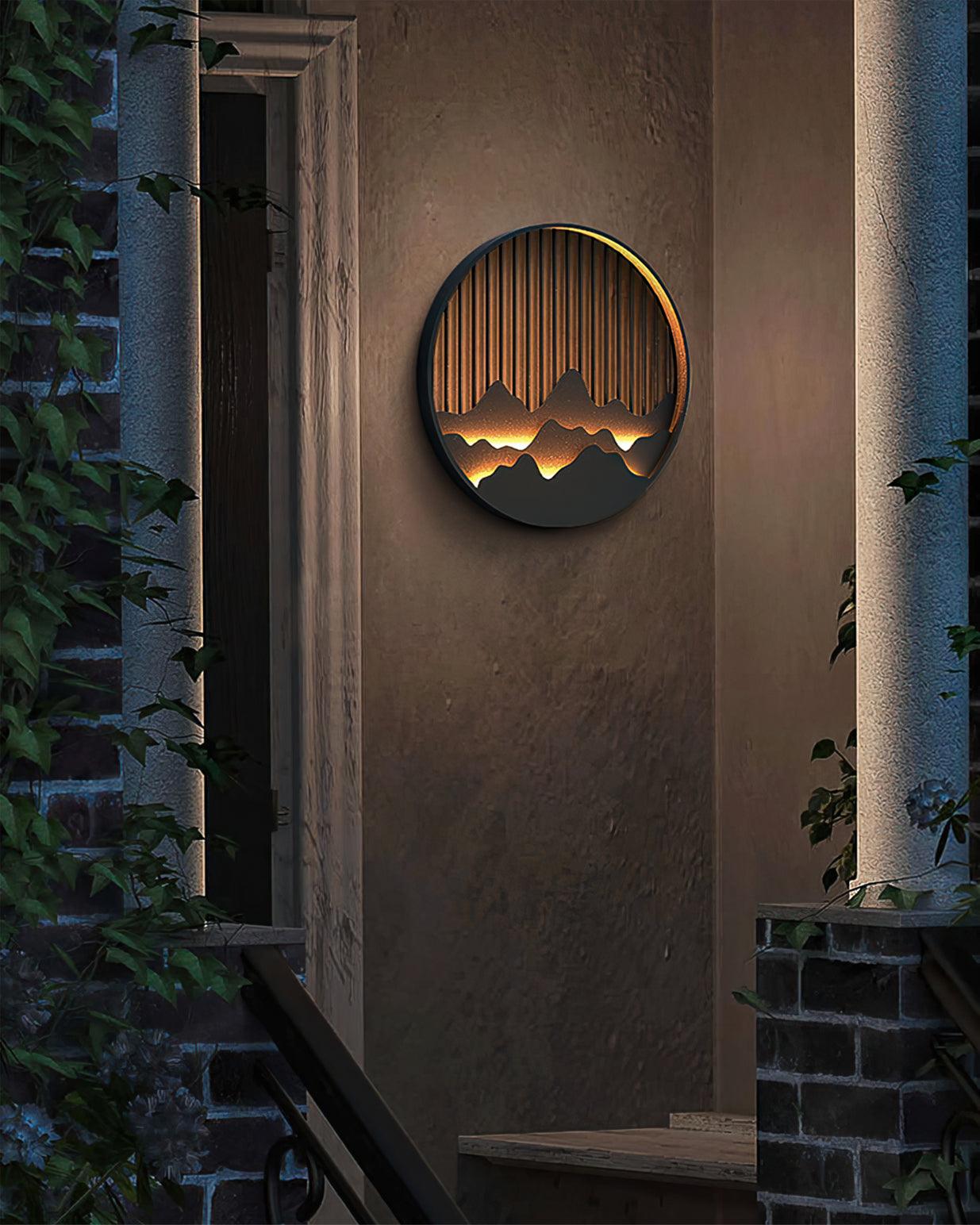 Sumi Mountain Circular Wall Light - Blowlighting