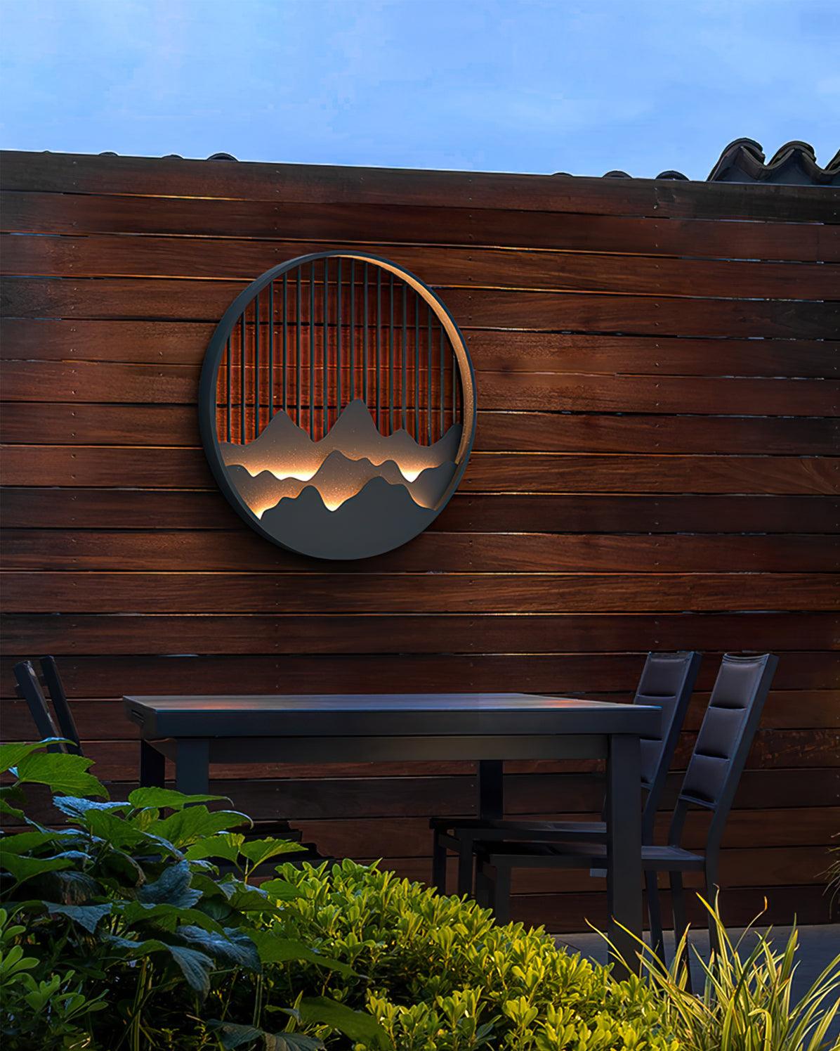 Sumi Mountain Circular Wall Light - Blowlighting