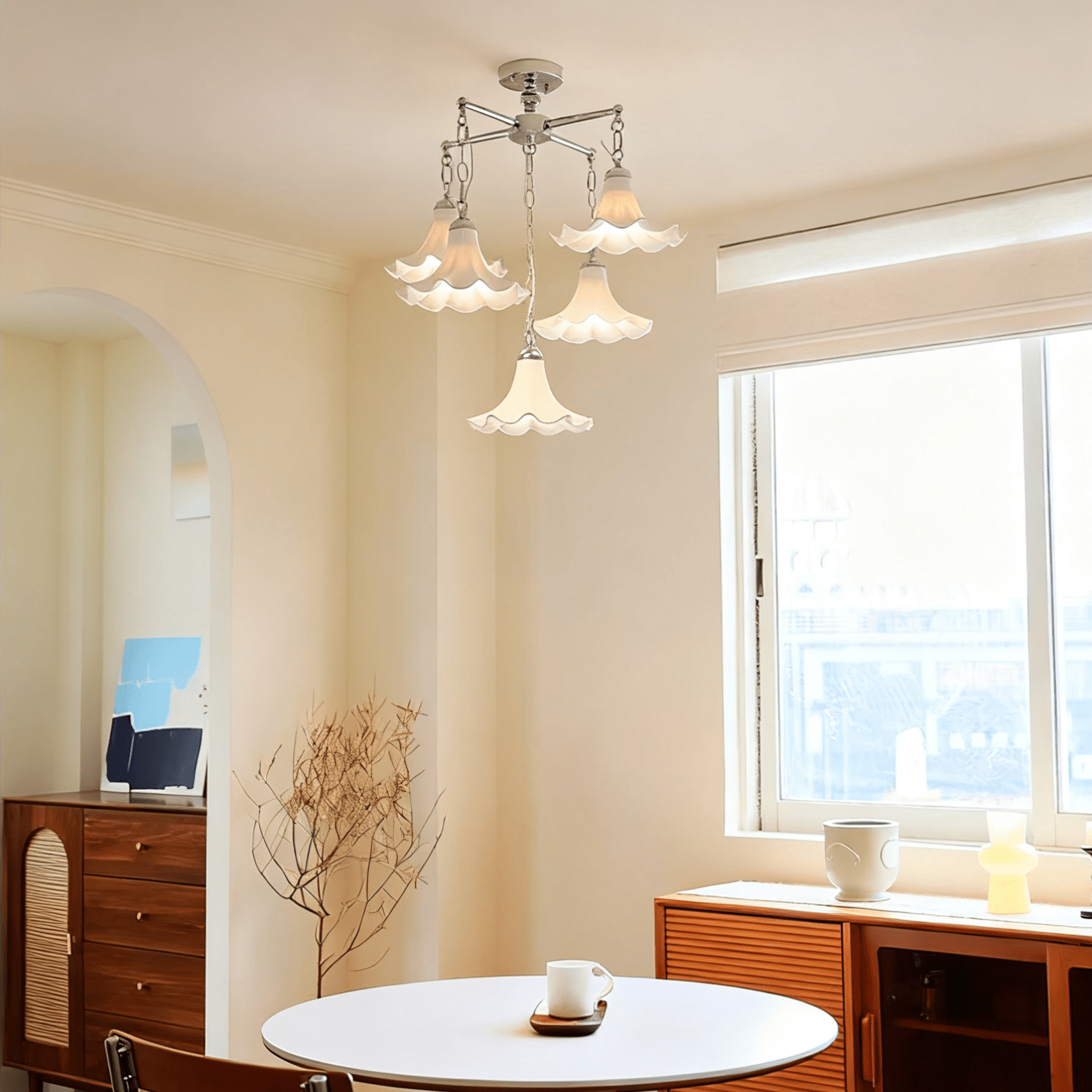 Mugena Lustre Bloom Élégant et Luxueux