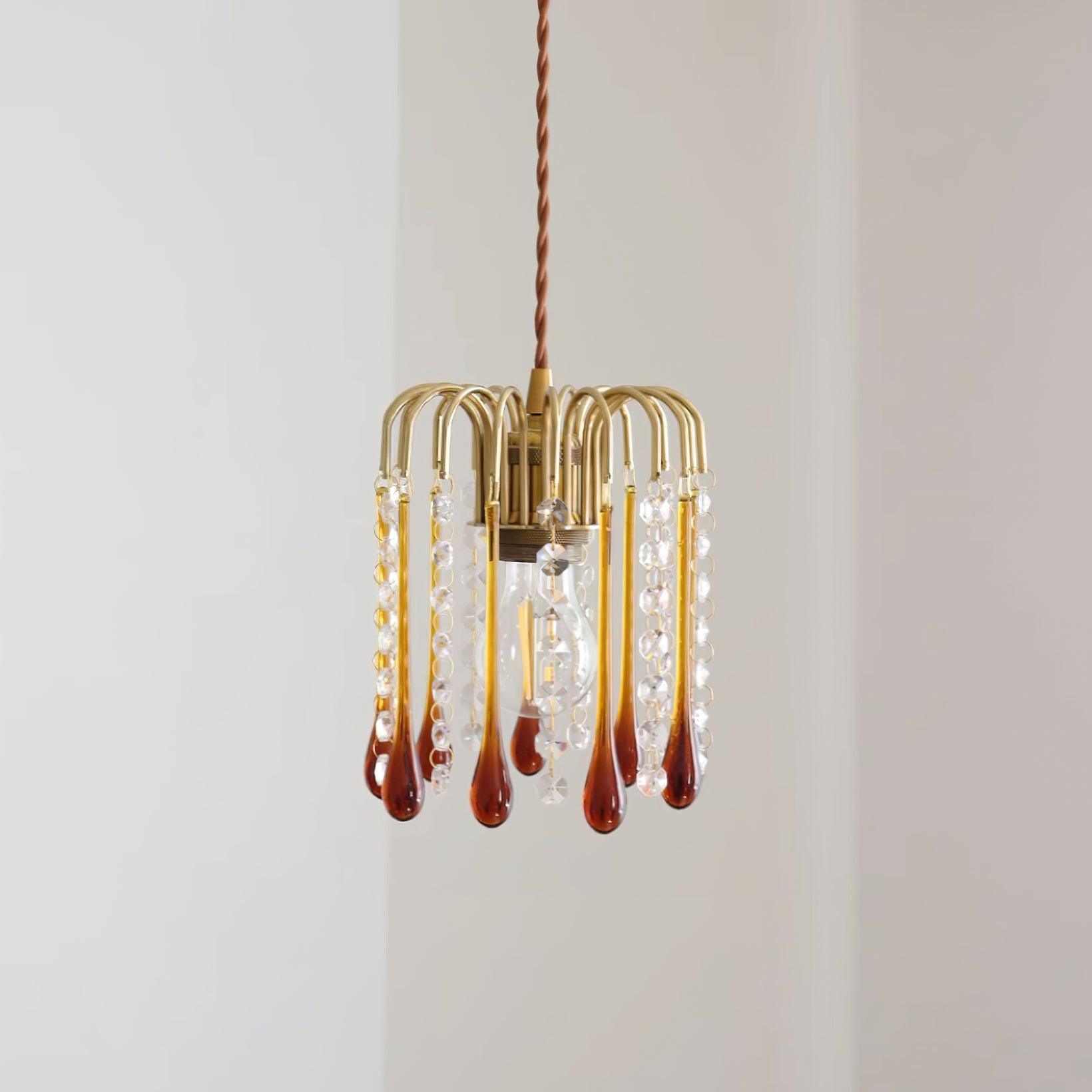 Murano Waterfall Crystal Tier Pendant Light - Letslighting