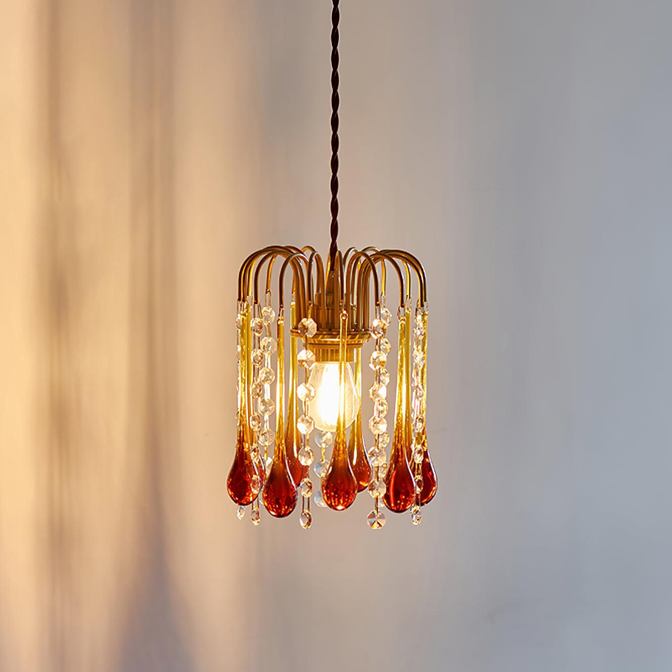 Murano Waterfall Crystal Tier Pendant Light - Letslighting