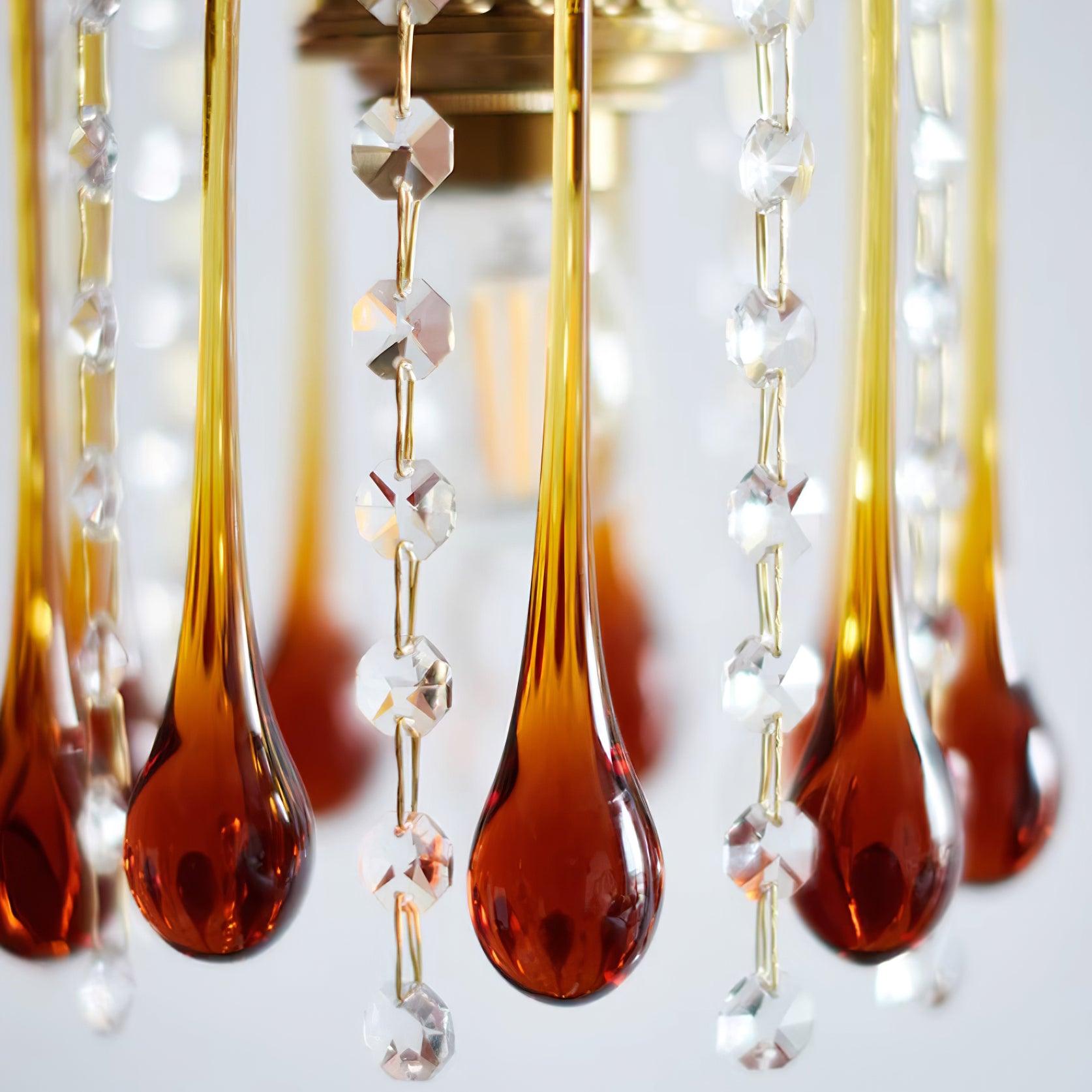 Murano Waterfall Crystal Tier Pendant Light - Letslighting