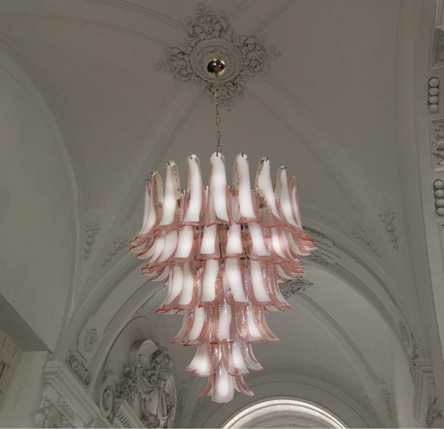 Alsorisra Postmodern Luxury Petal Glass Chandelier - Lamp Copper