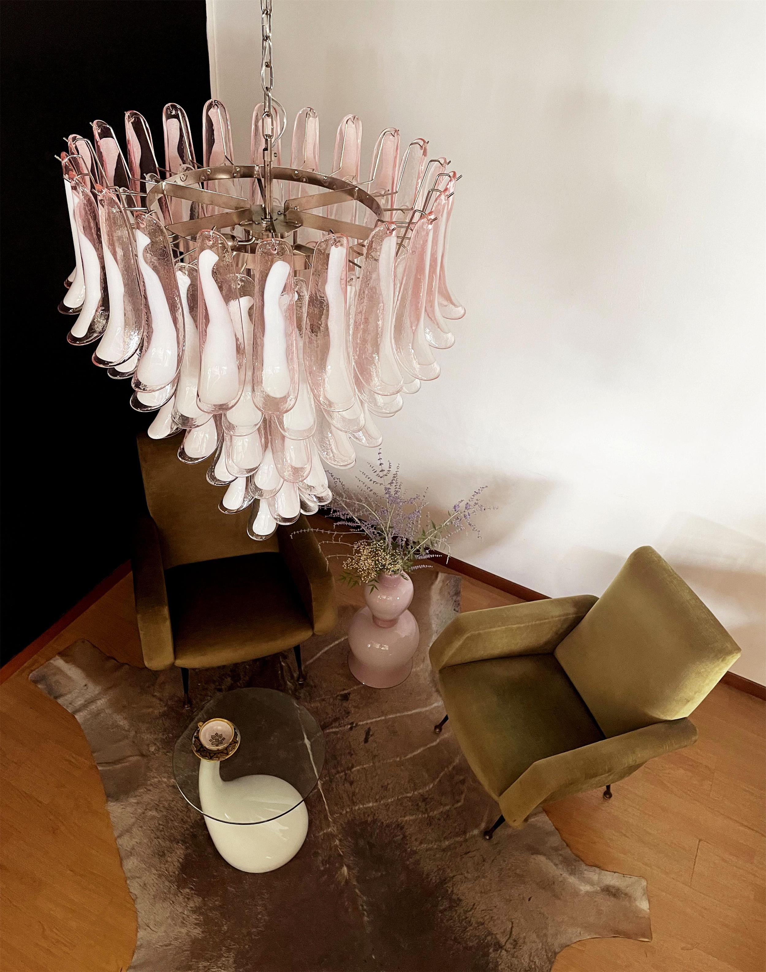 Alsorisra Postmodern Luxury Petal Glass Chandelier - Lamp Copper