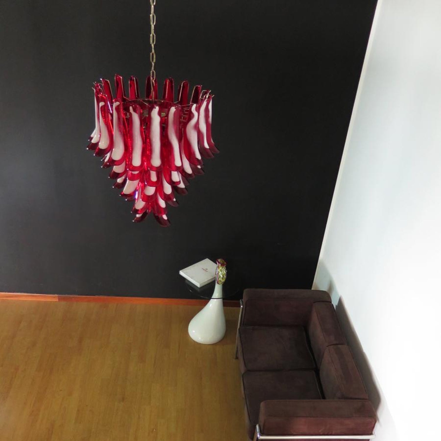 Alsorisra Postmodern Luxury Petal Glass Chandelier - Lamp Copper