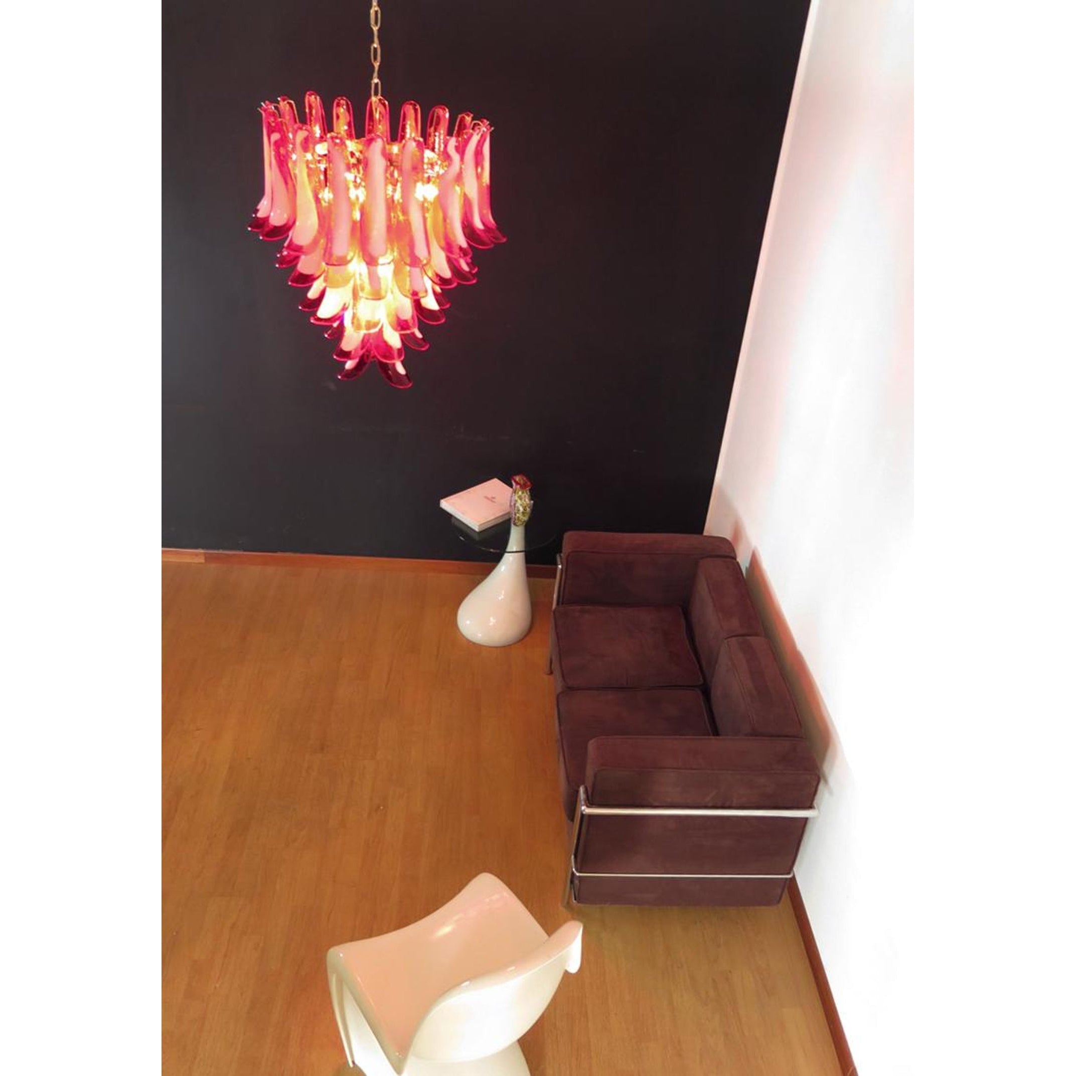 Alsorisra Postmodern Luxury Petal Glass Chandelier - Lamp Copper