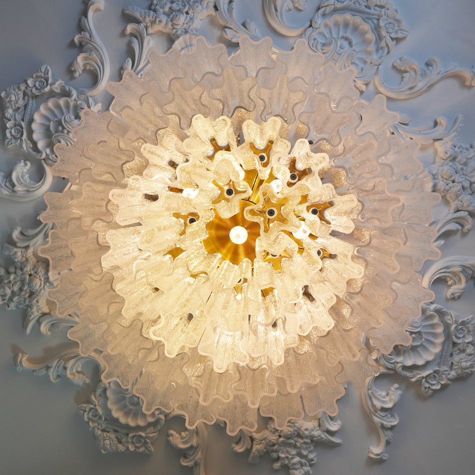 Aurora Ceiling Lamp Murano Pink Glass Vintage - Blowlighting