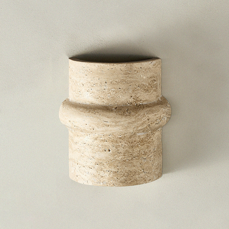 Zeloror Individual Creativity Travertine Wall Lamp - Lamp Copper