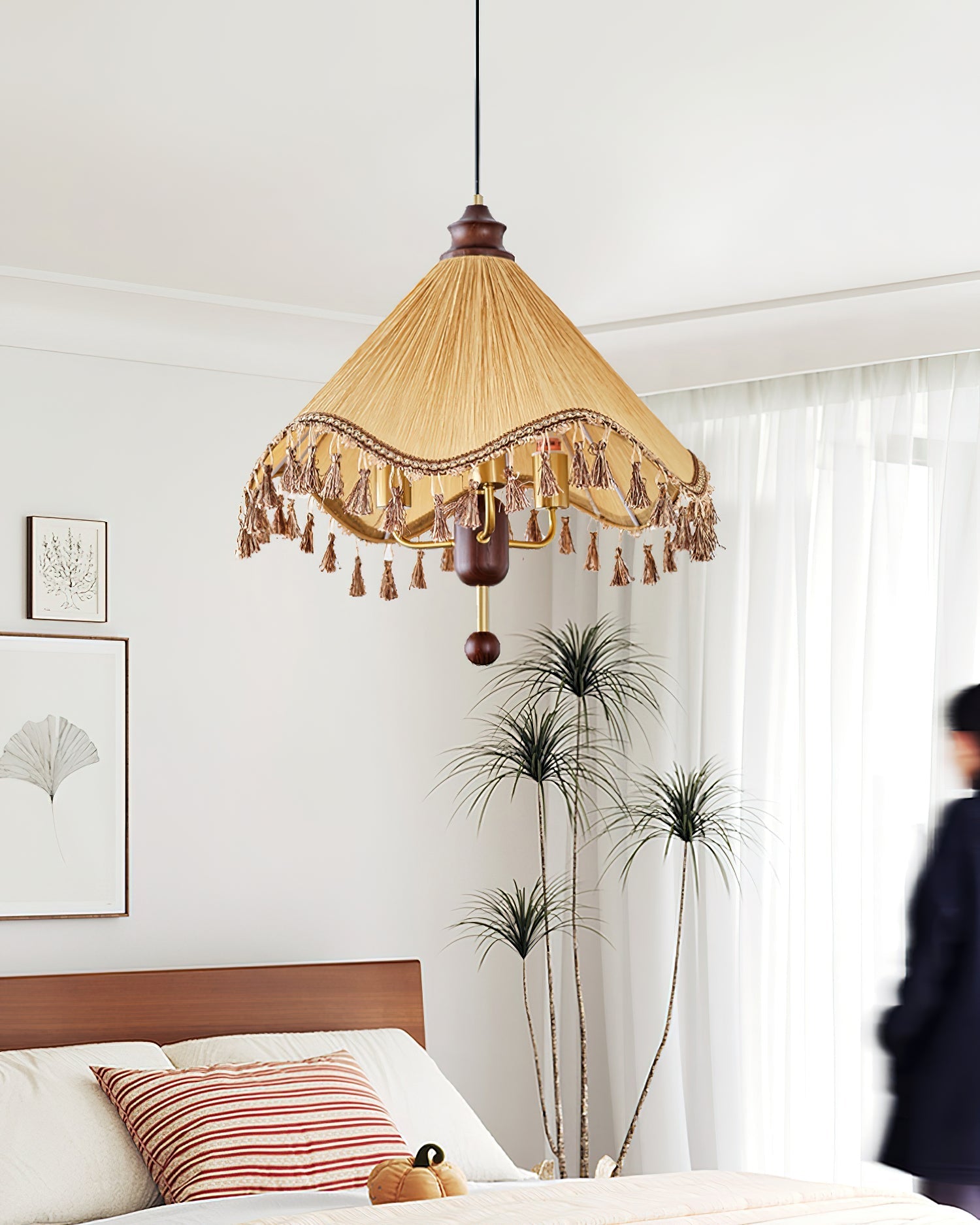 Rosetta fabric Pendant Light Boutique - Letslighting