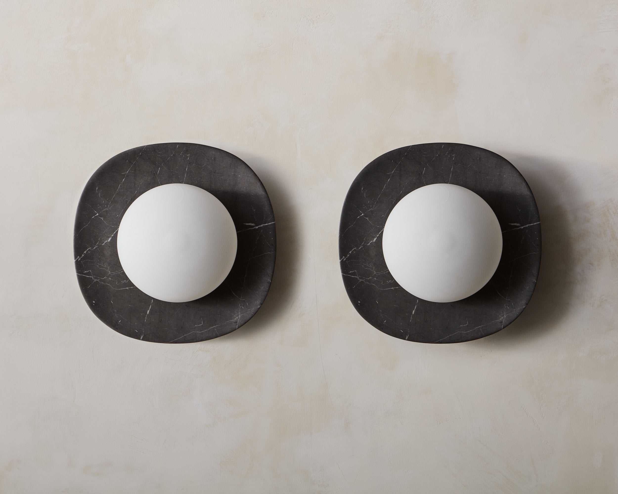 Cinoreth Modern Minimalist Marble Glass Wall Lamp - Lamp Copper