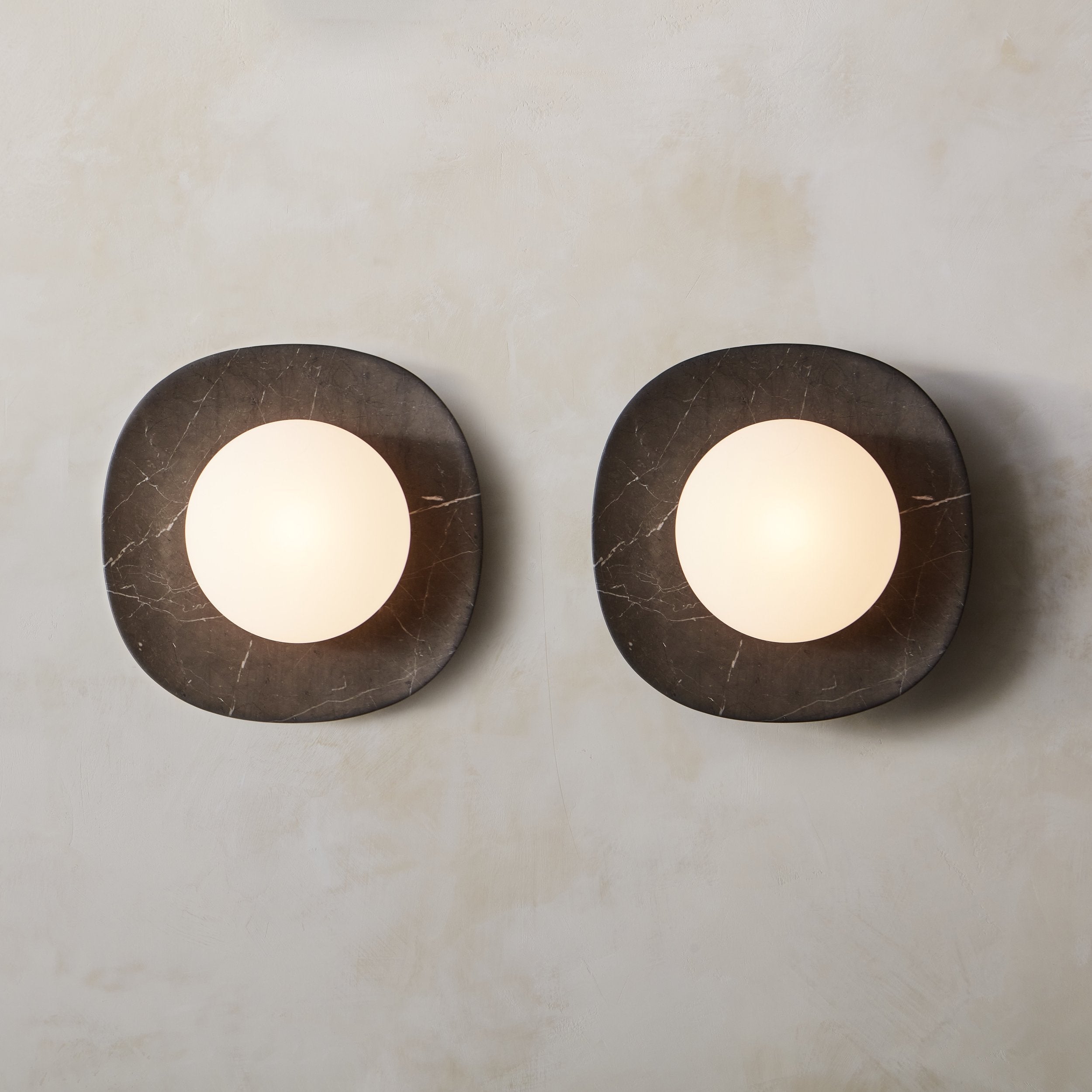 Cinoreth Modern Minimalist Marble Glass Wall Lamp - Lamp Copper