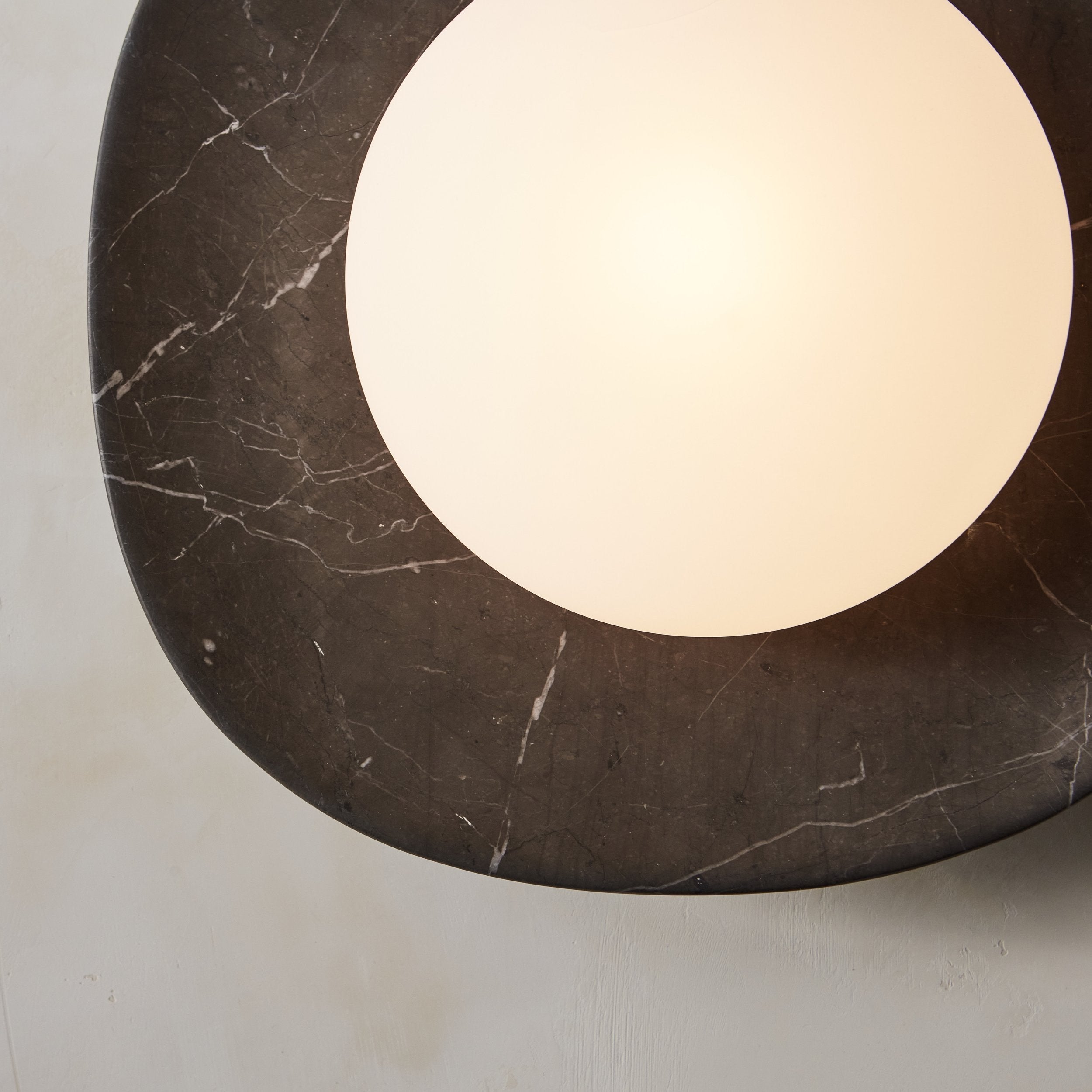 Cinoreth Modern Minimalist Marble Glass Wall Lamp - Lamp Copper
