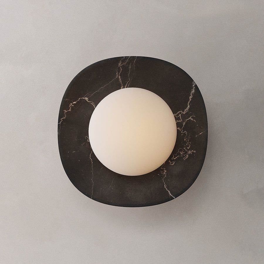 Cinoreth Modern Minimalist Marble Glass Wall Lamp - Lamp Copper