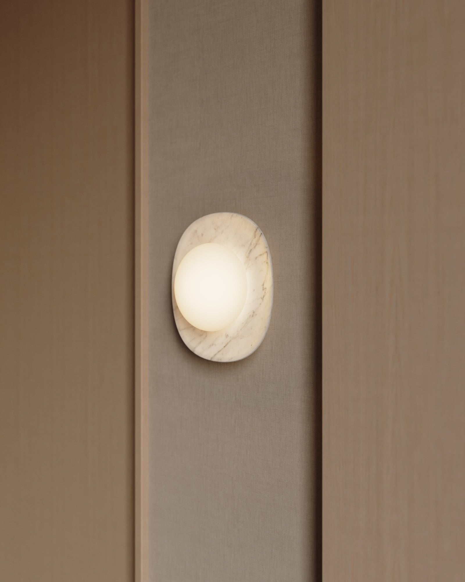 Cinoreth Modern Minimalist Marble Glass Wall Lamp - Lamp Copper