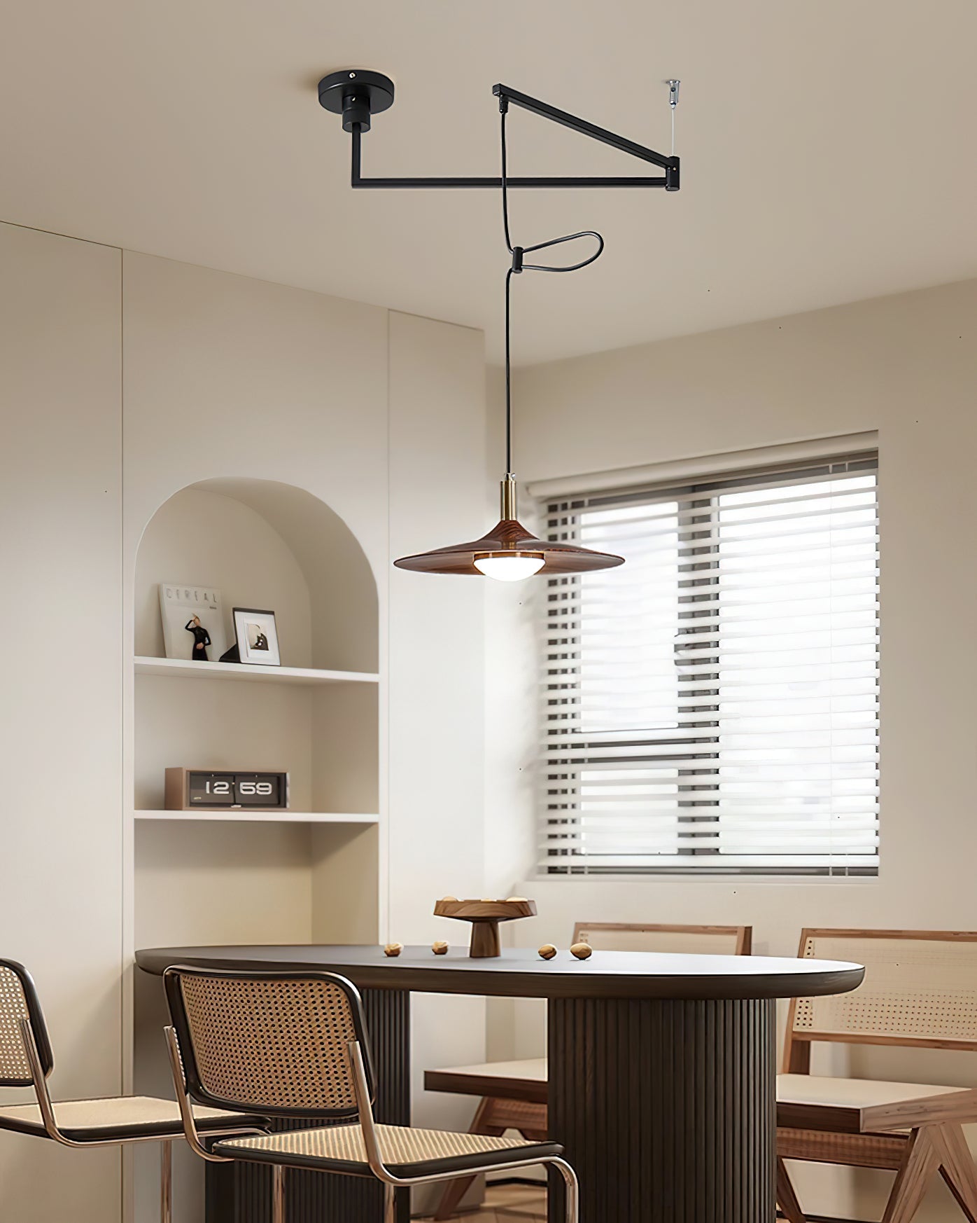 Veylo Adjustable Swing Arm Pendant Light - Letslighting
