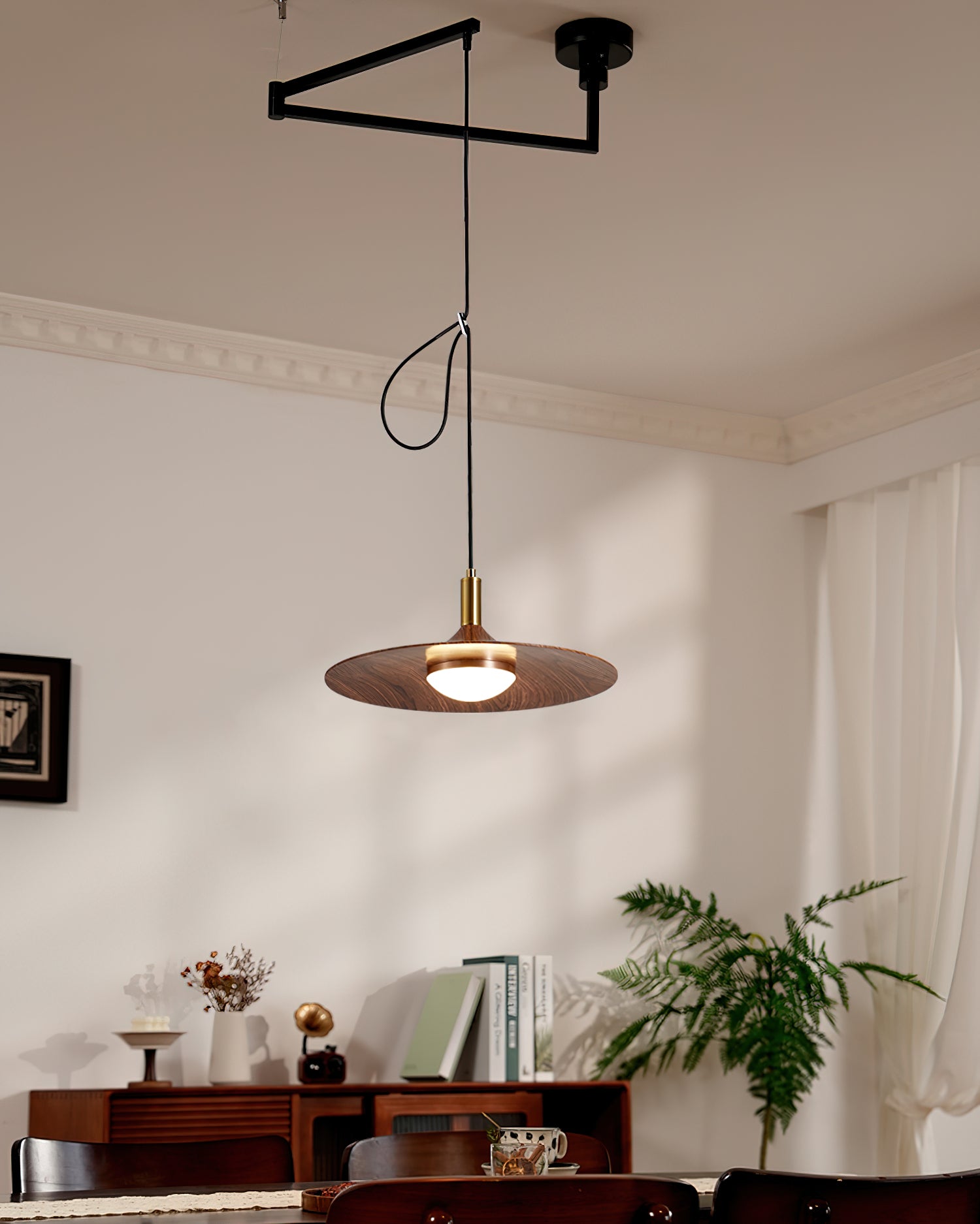 Veylo Adjustable Swing Arm Pendant Light - Letslighting