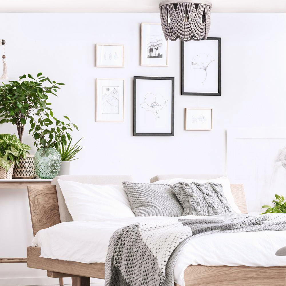 Nash Premium Nordic Art Layered Wooden Metal Ceiling Light - Lamp Copper