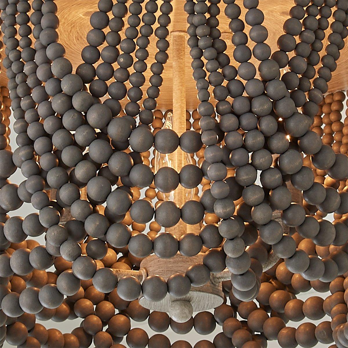 Nash Premium Nordic Art Layered Wooden Metal Ceiling Light - Lamp Copper