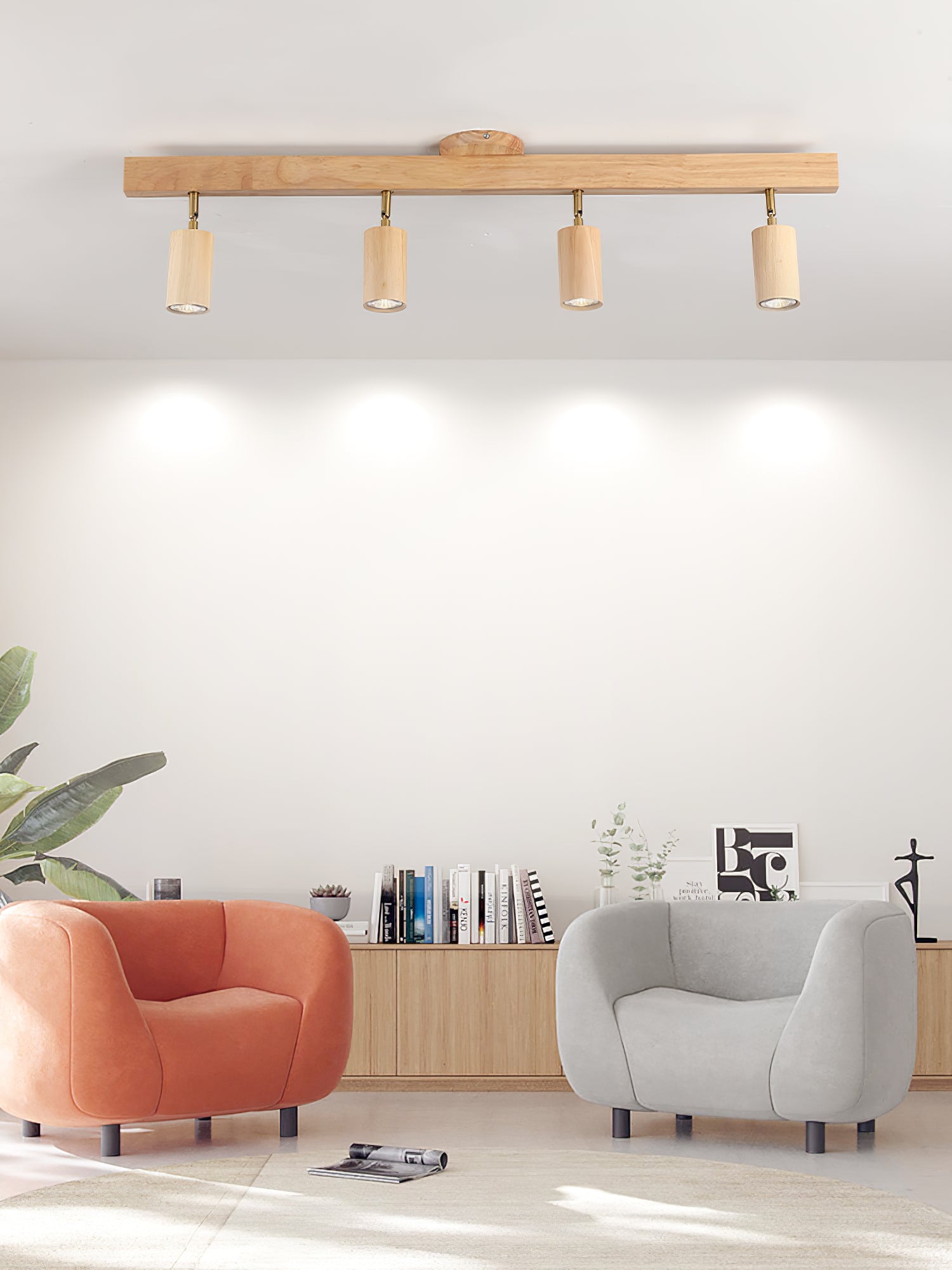 Natural Wood Beam Spotlight Light - Blowlighting
