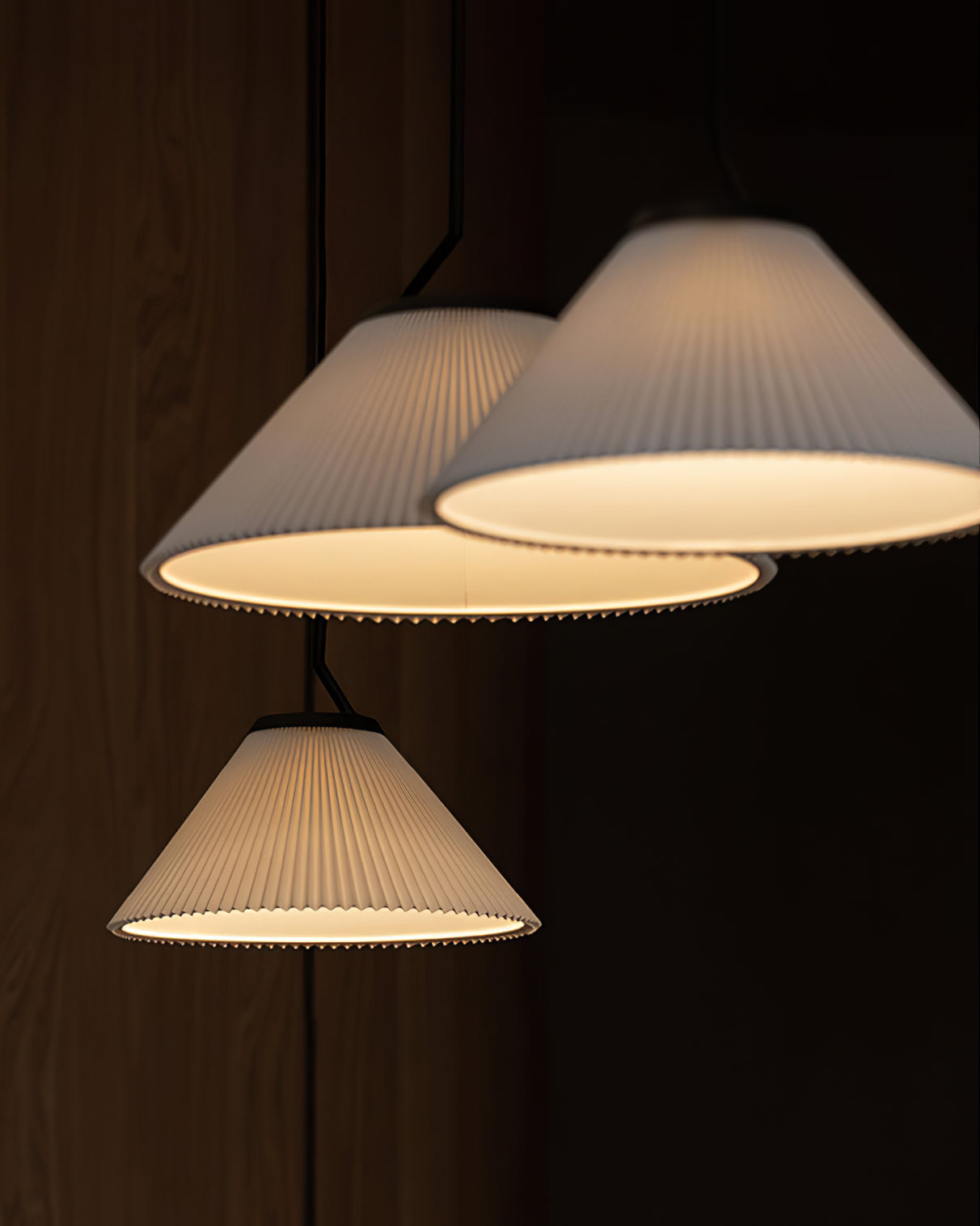 Nebra Pleated Pendant Lamp Fabric Minimalist - Letslighting