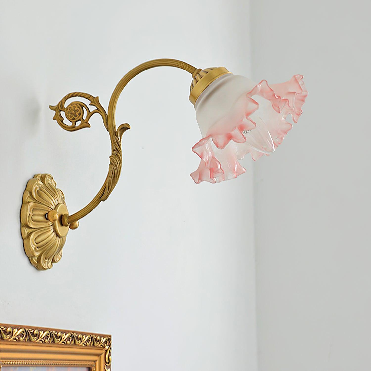 Neiman Wall Lamp Pink Ruffle - Letslighting