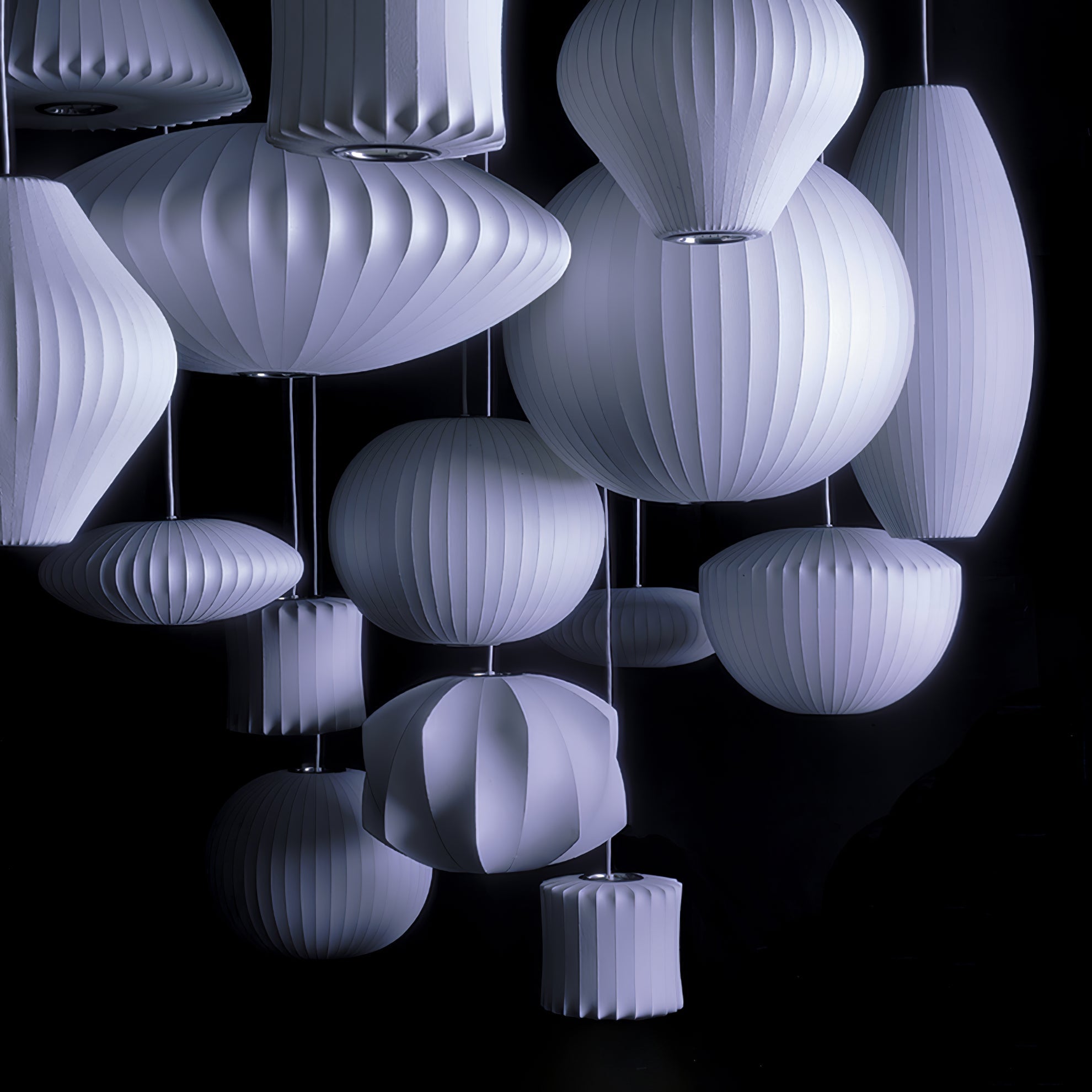 Bubble Mulberry Silk Pendant Lamp - Blowlighting