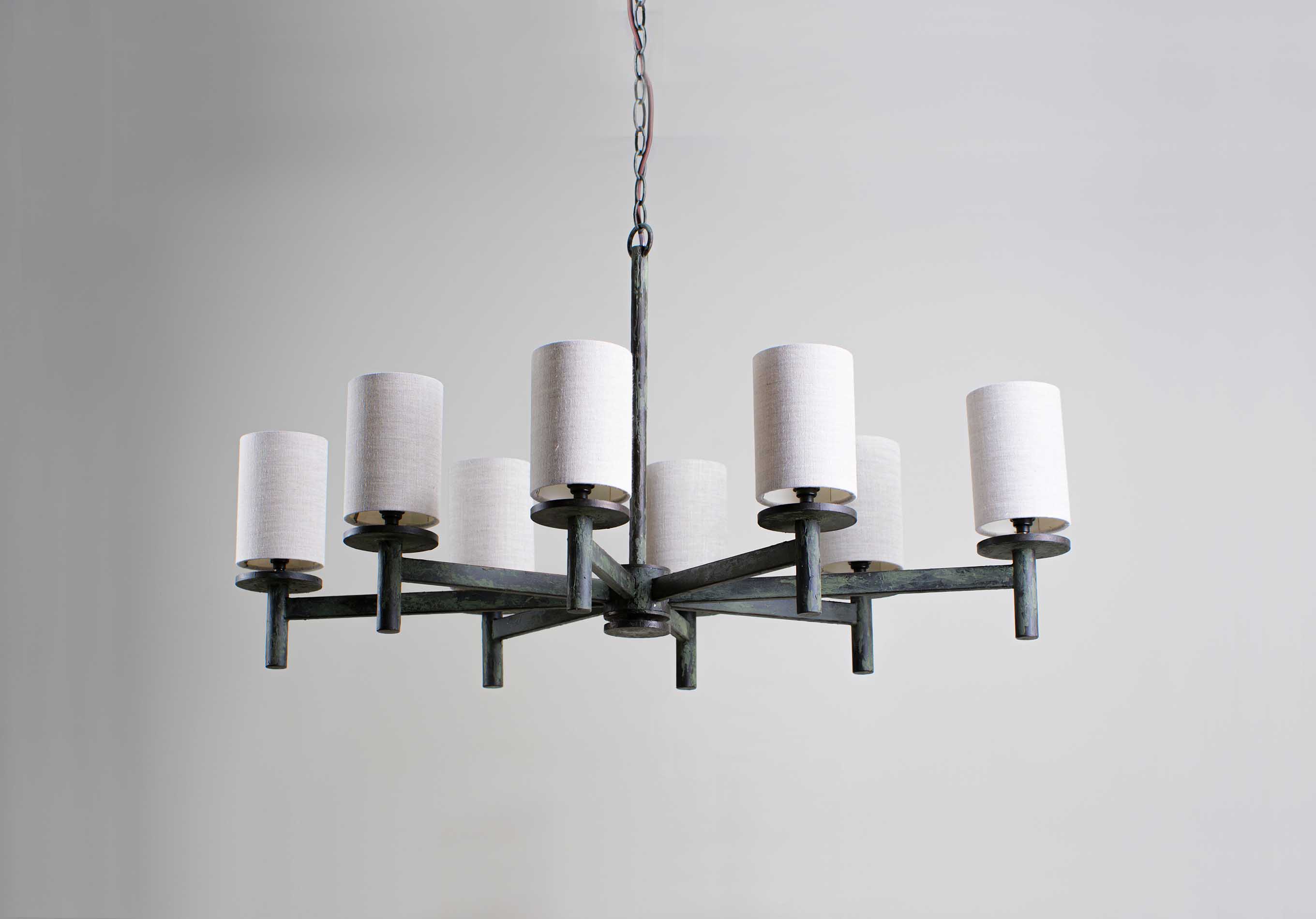 Iltalaris Premium Nordic Art Brass Fabric Chandelier - Lamp Copper