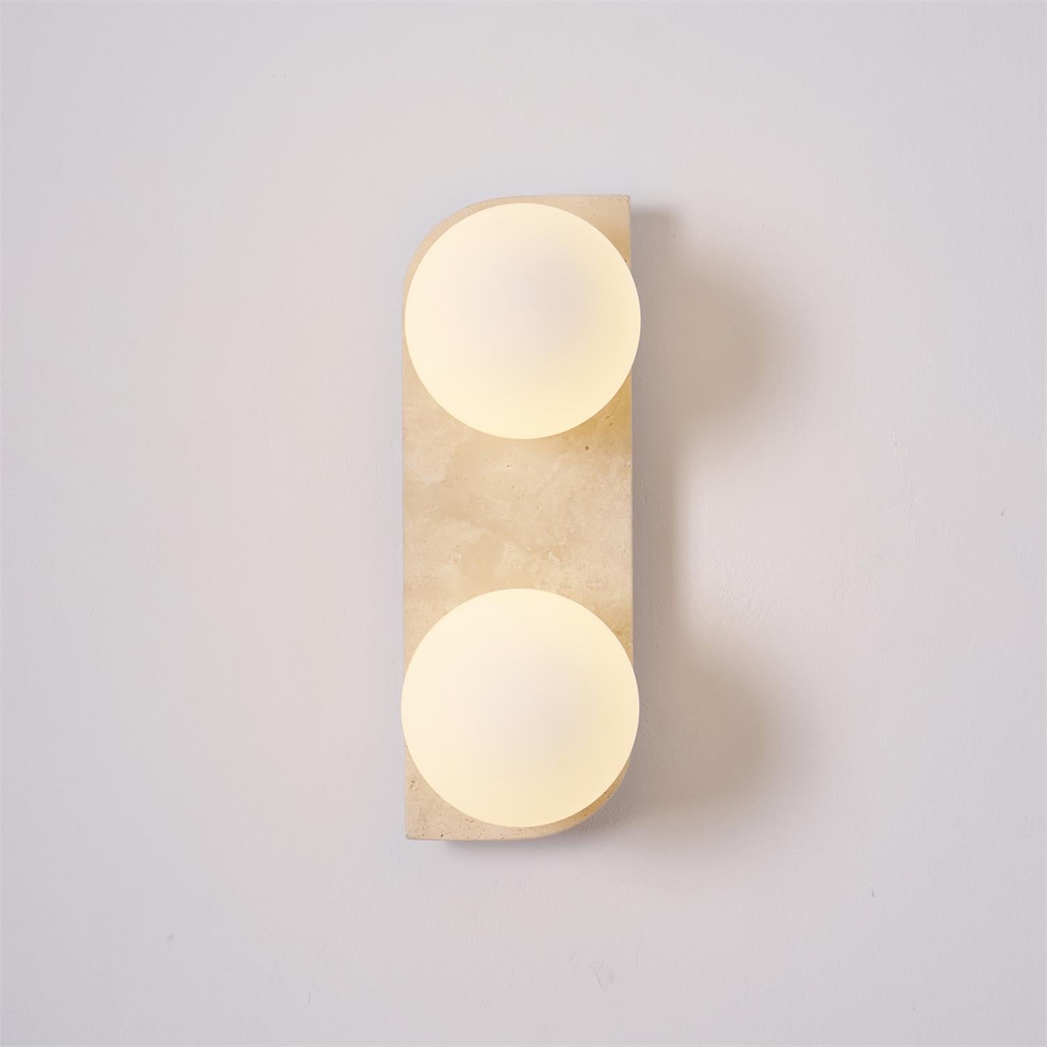 Alsilis Minimalist Travertine Wall Light - Letslighting