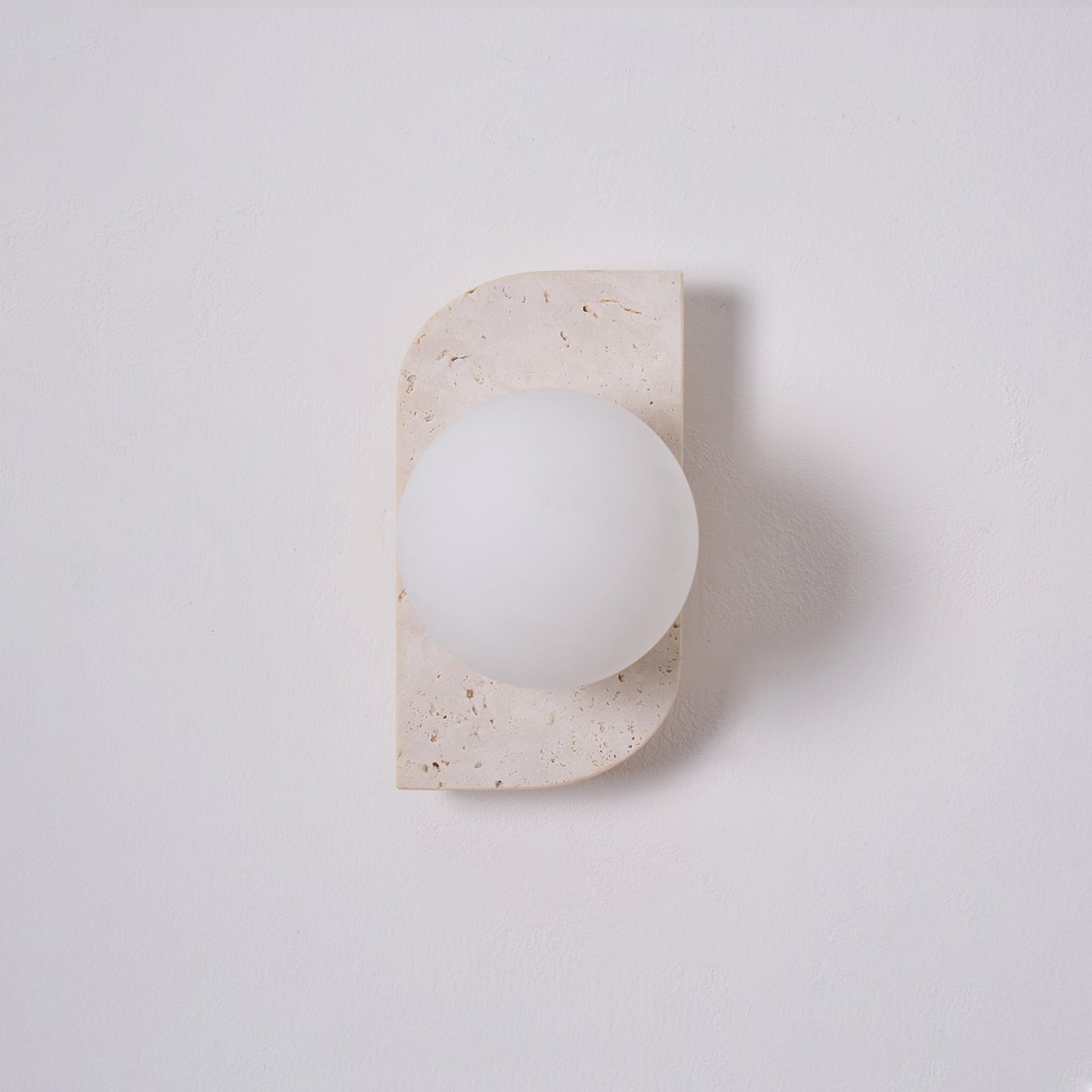 Alsilis Minimalist Travertine Wall Light - Letslighting