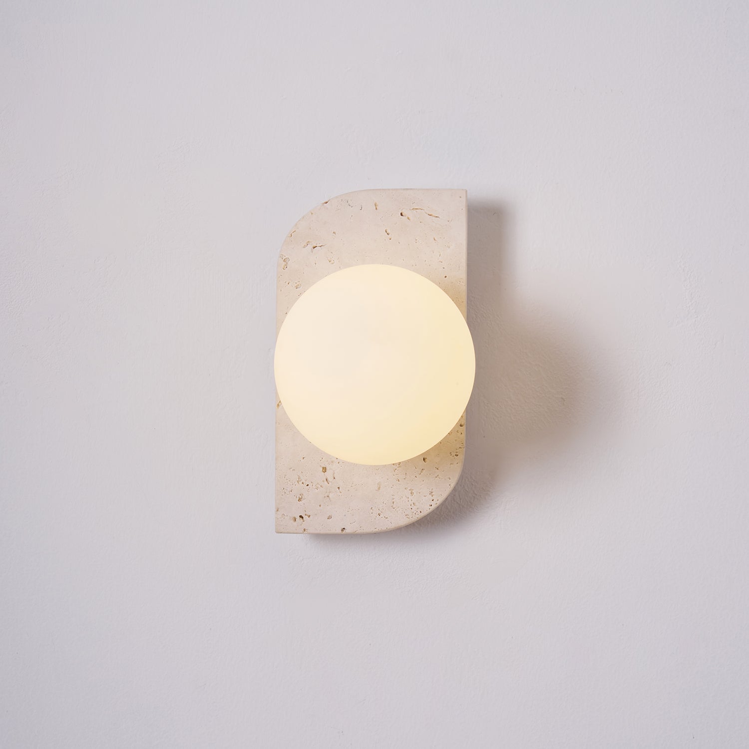 Alsilis Minimalist Travertine Wall Light - Letslighting