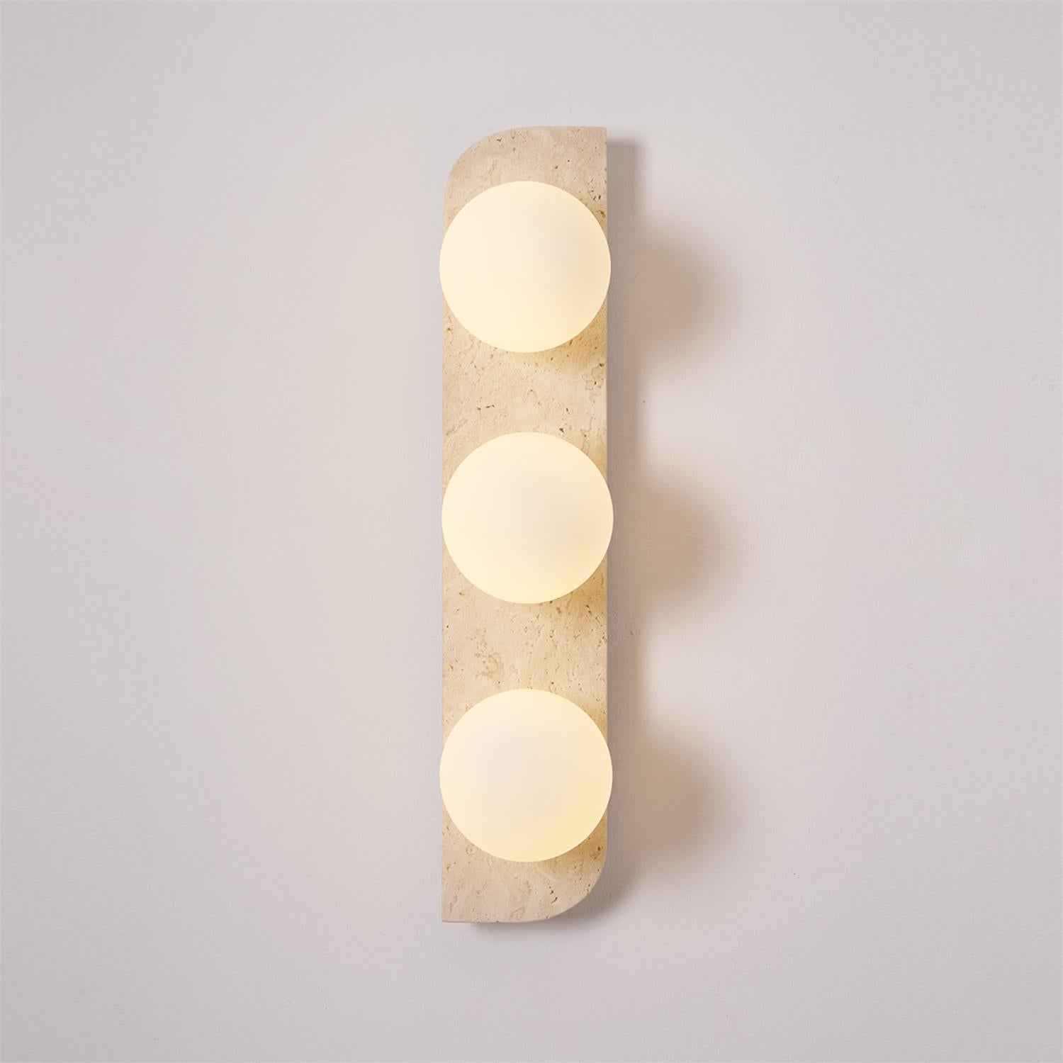 Alsilis Minimalist Travertine Wall Light - Letslighting