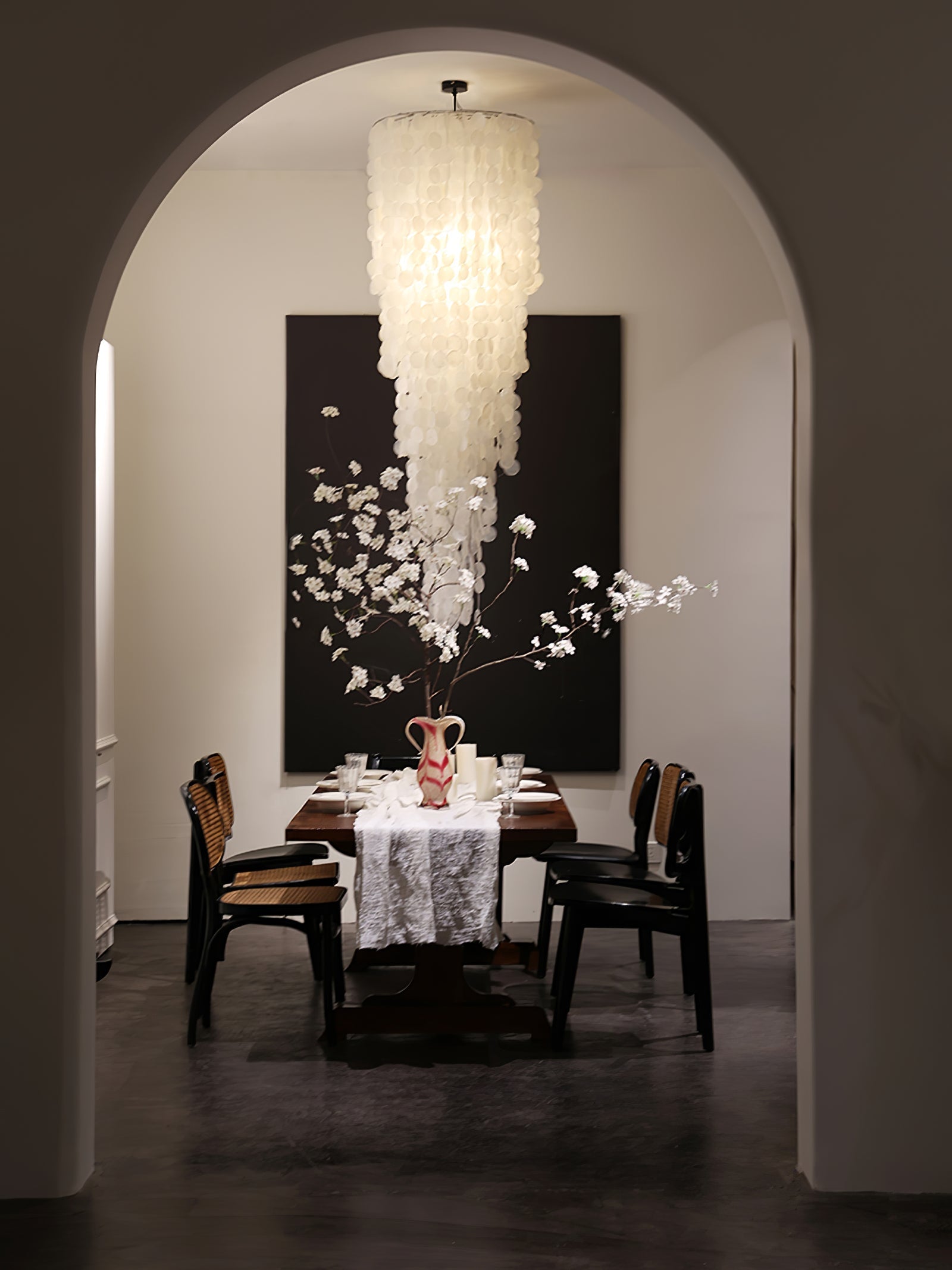 Eloryra Cascading Glass Chandelier - Blowlighting