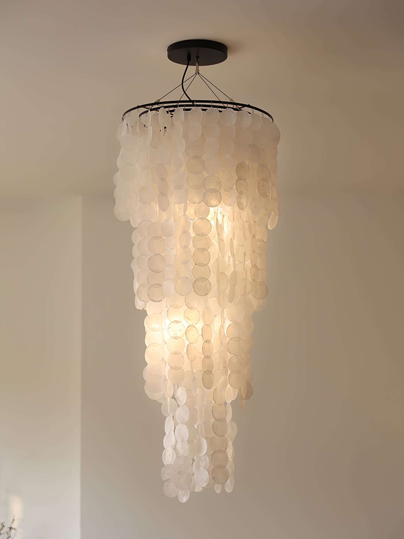 Eloryra Cascading Glass Chandelier - Blowlighting