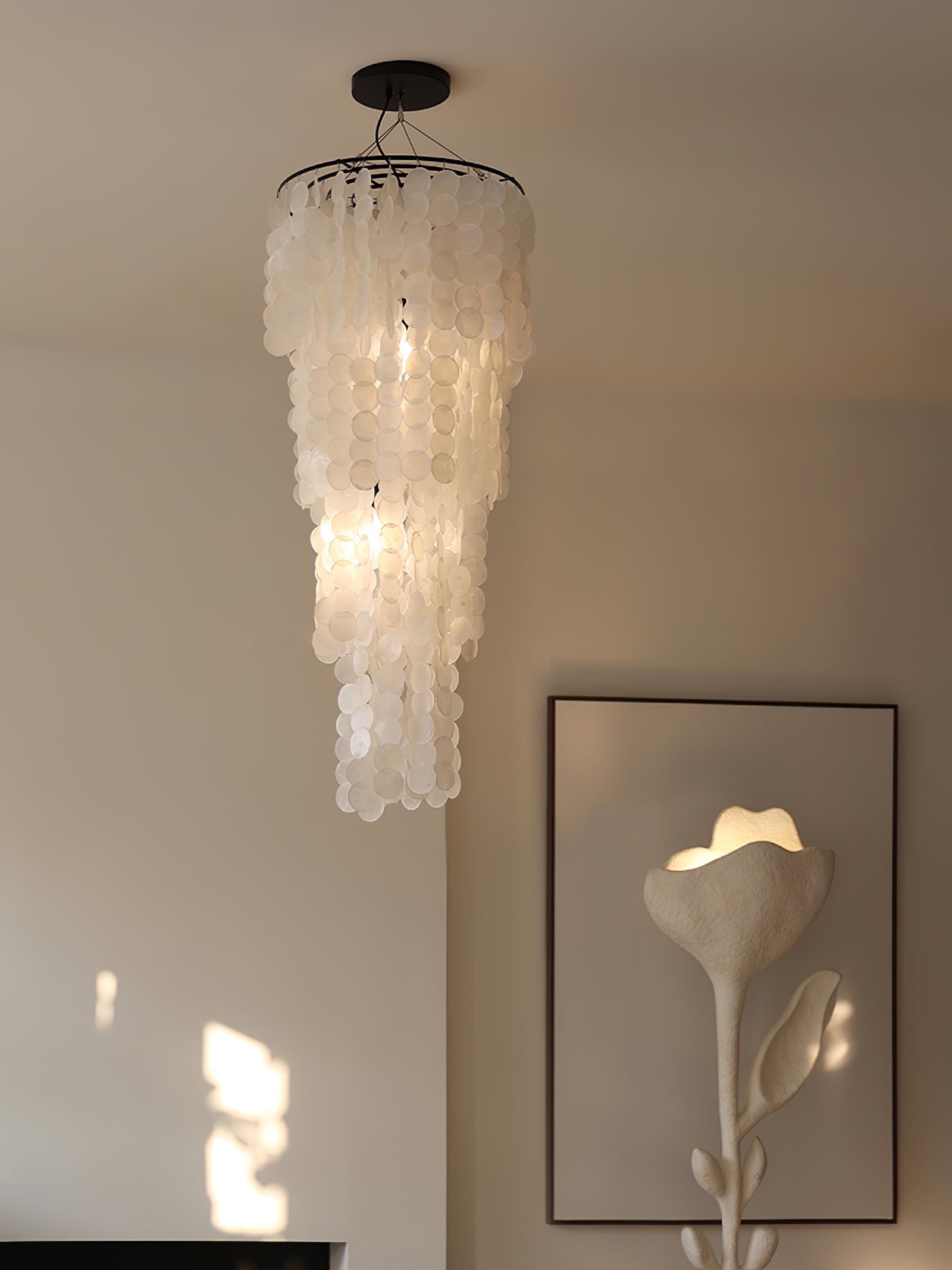 Eloryra Cascading Glass Chandelier - Blowlighting