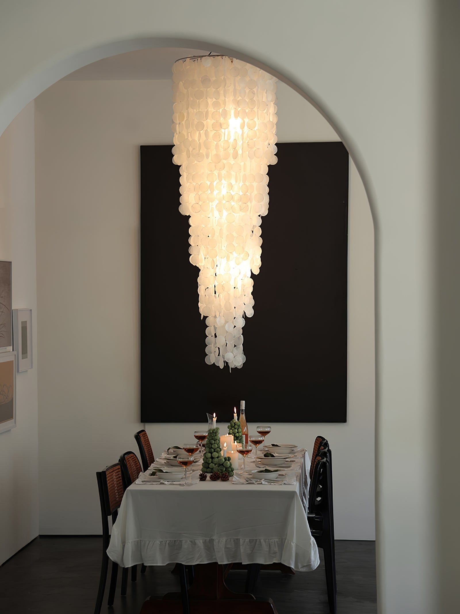 Eloryra Cascading Glass Chandelier - Blowlighting