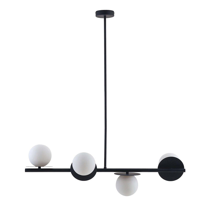 Evvararis Modern Minimalist Brass Glass Chandelier - Lamp Copper