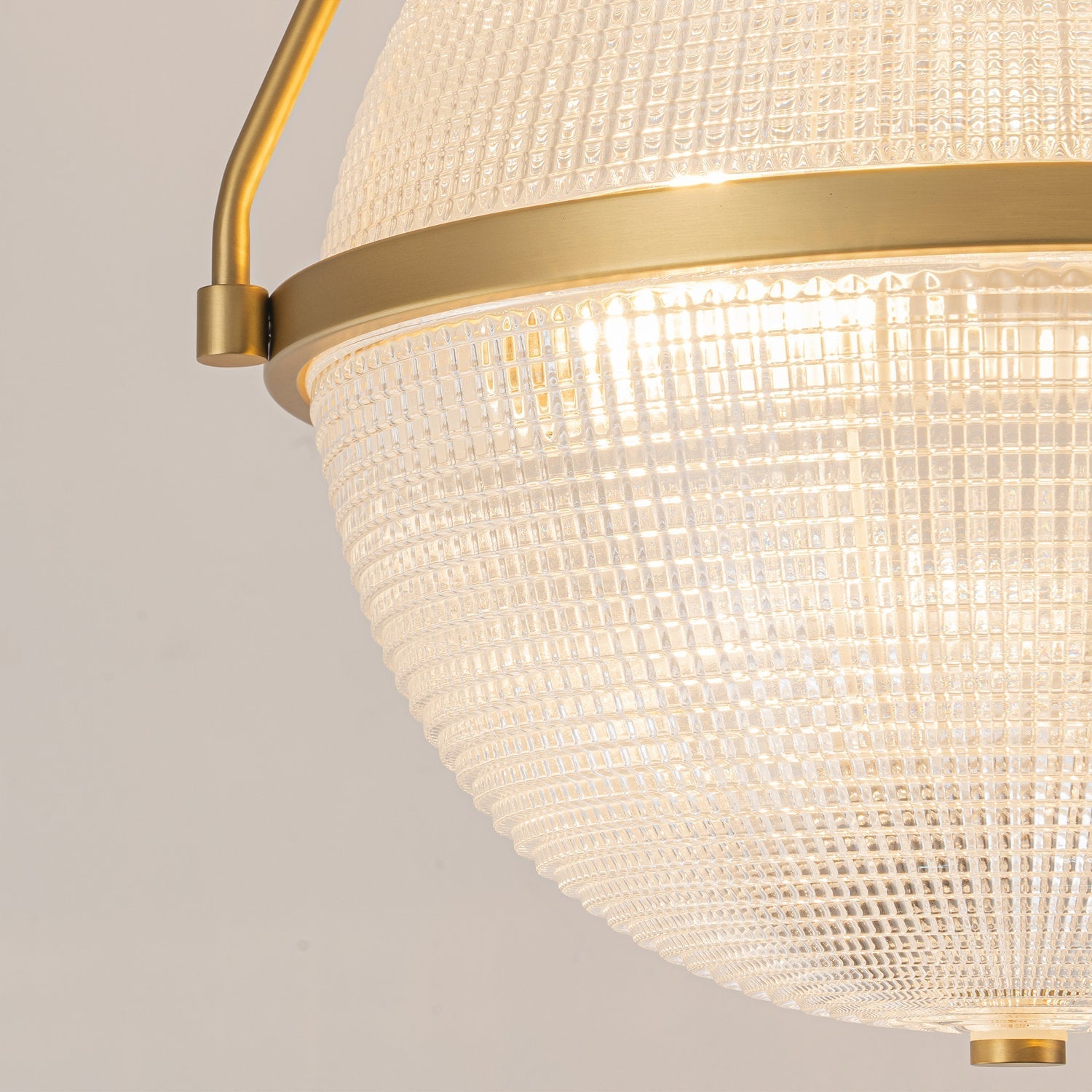 Atale Modern Minimalist Glass Metal Ceiling Lamp - Lamp Copper