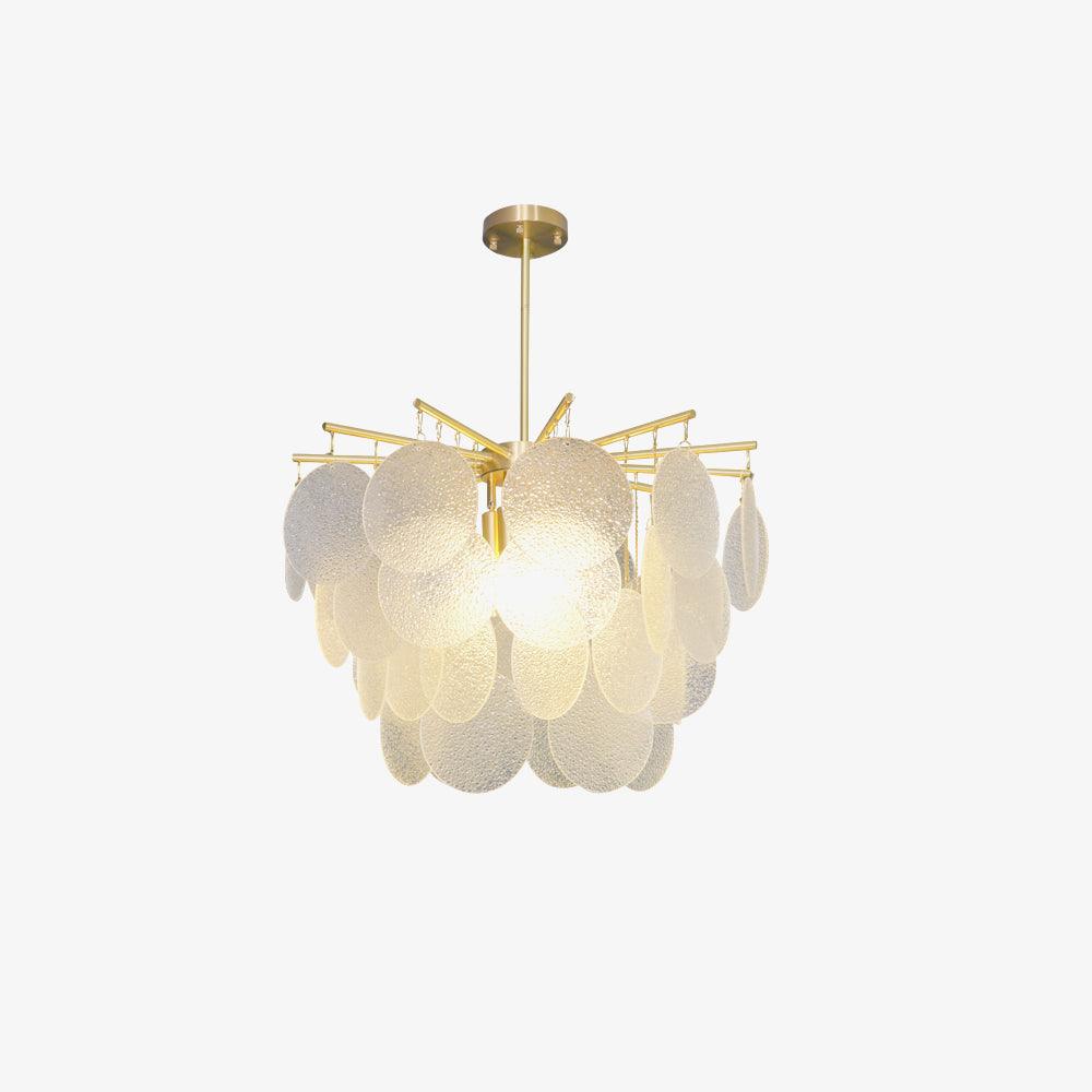 Solara Chandelier Nimbus Glass Droplets - Letslighting