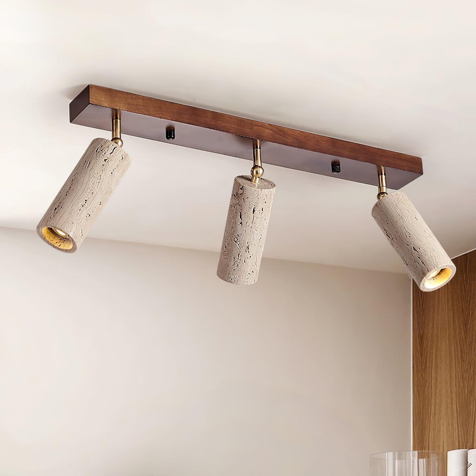 Eurliryra Multi-Cylinder Travertine Track Light - Letslighting