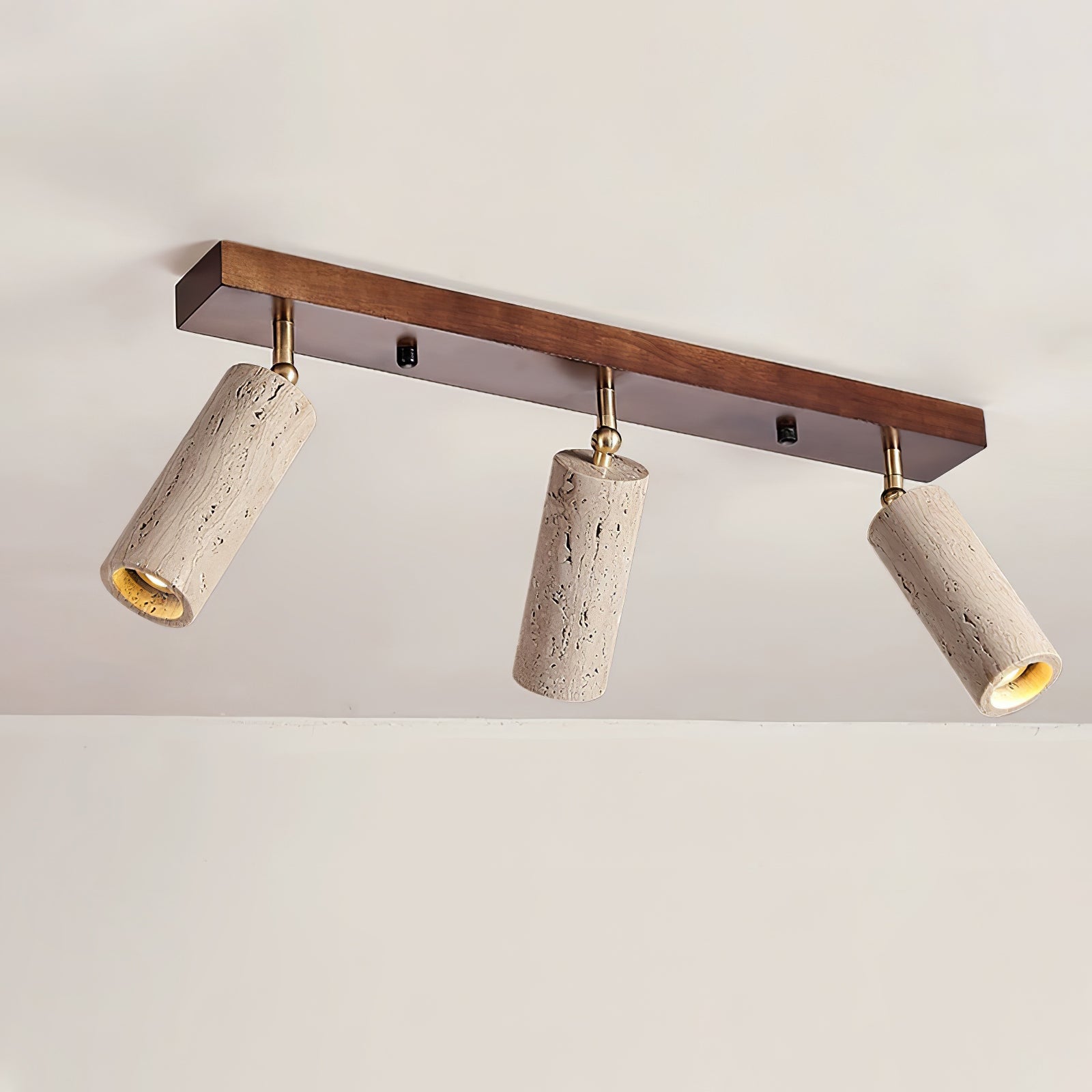 Eurliryra Multi-Cylinder Travertine Track Light - Letslighting